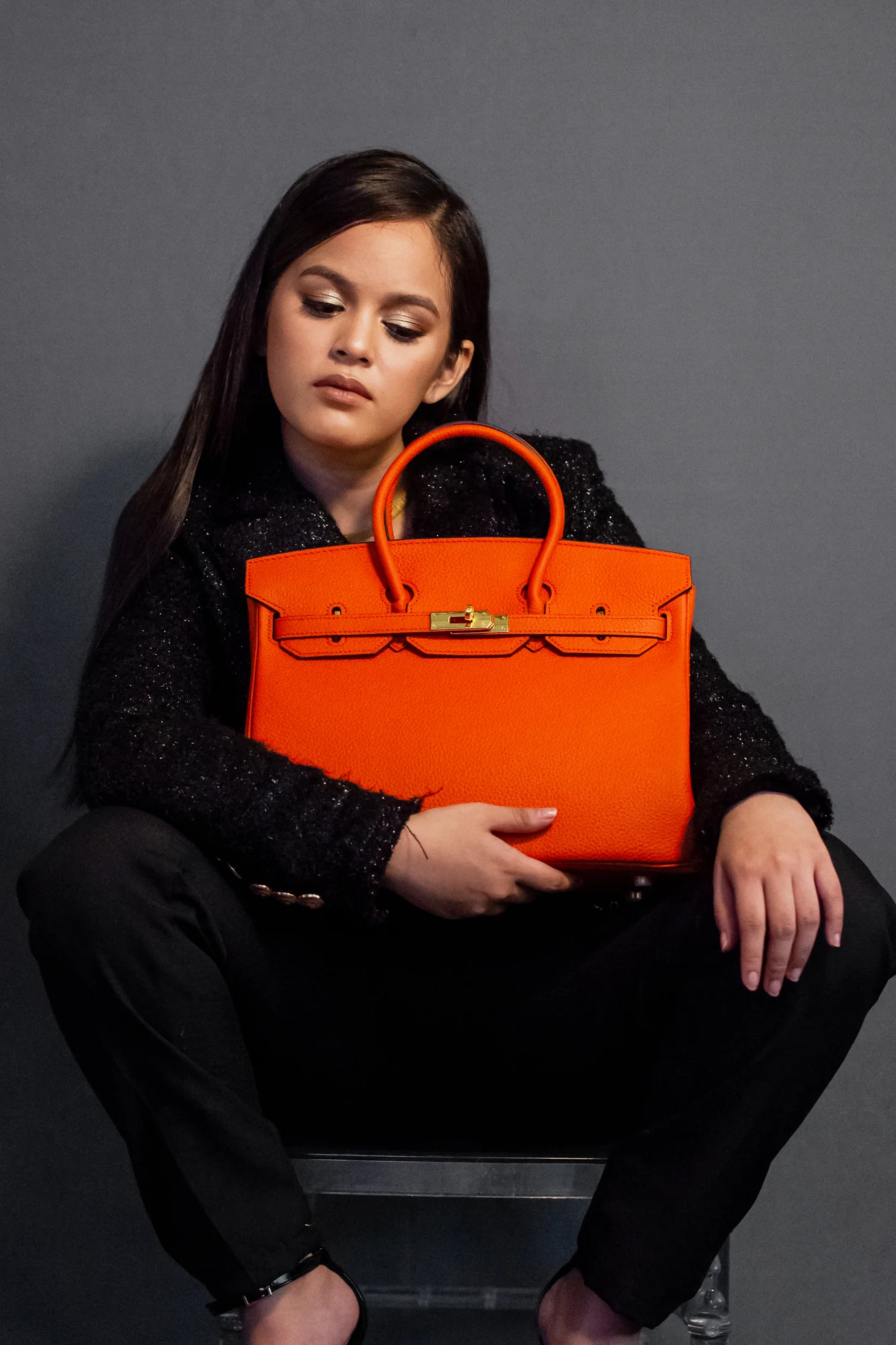 Sac à main Joelle Leather 30 - Orange
