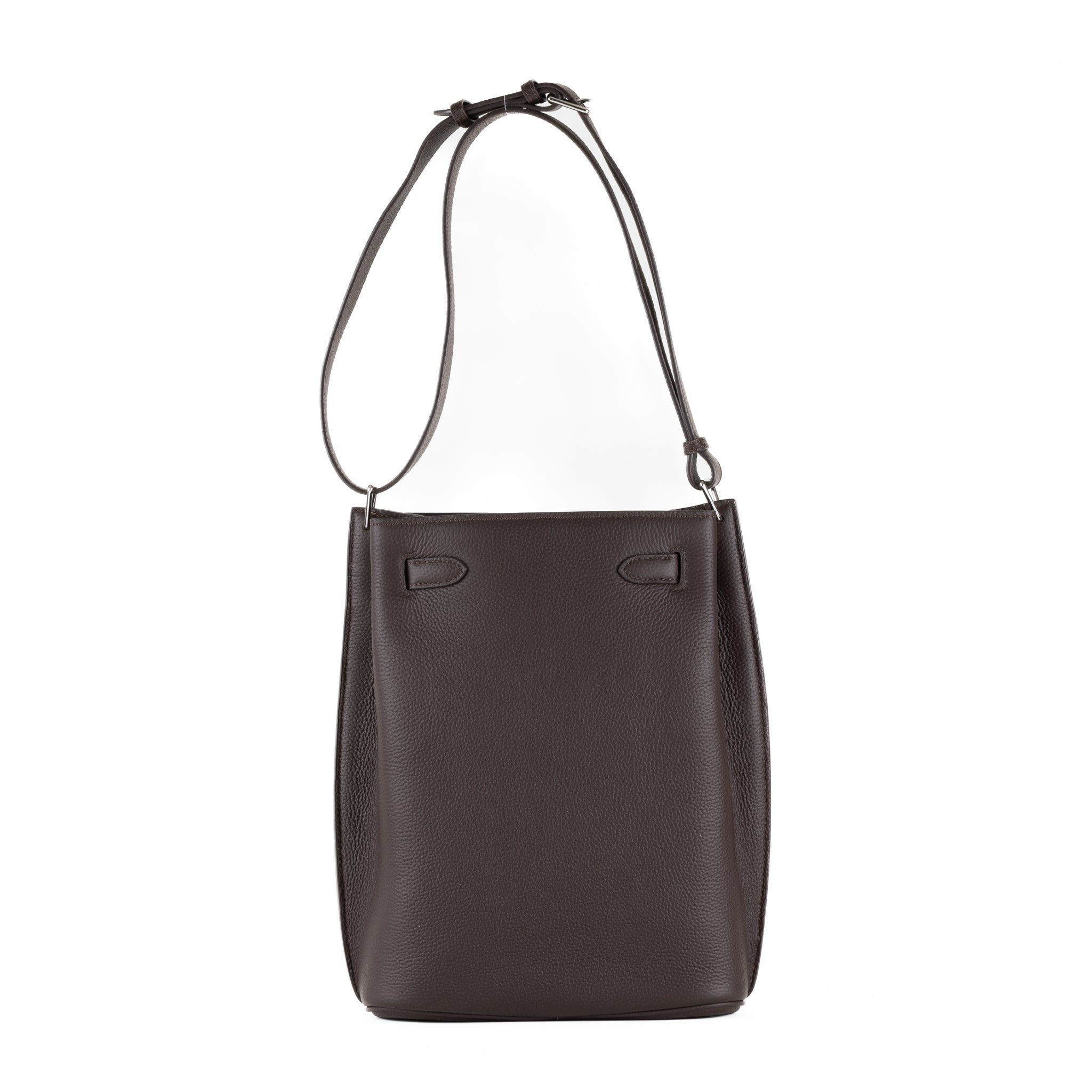 Kortney Læder Skuldertaske 24 - Coffee