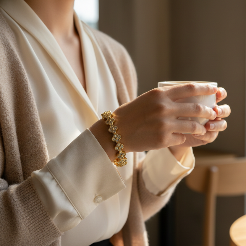 Letizia Bangle - White