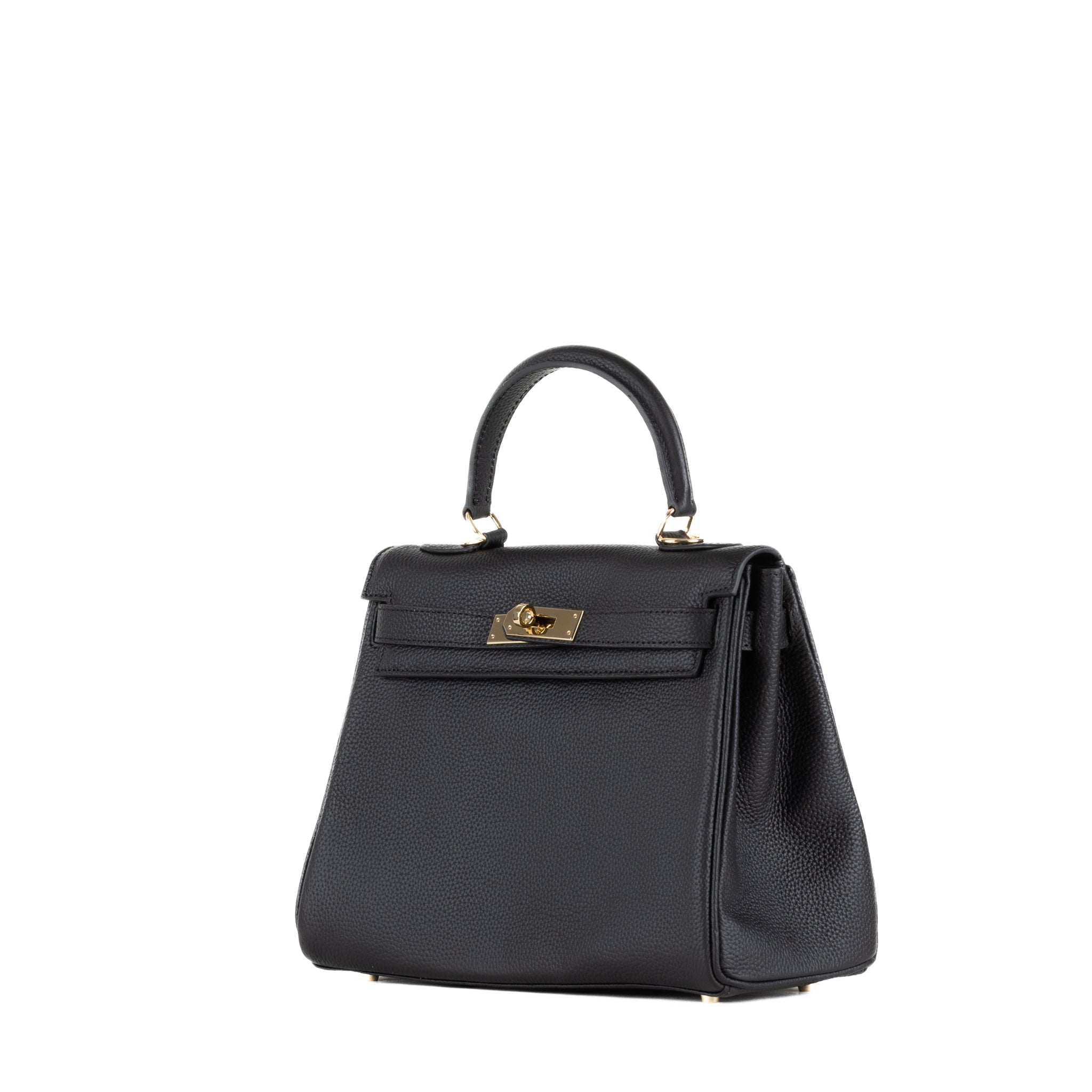 Sac à main en cuir Lili 28 - noir