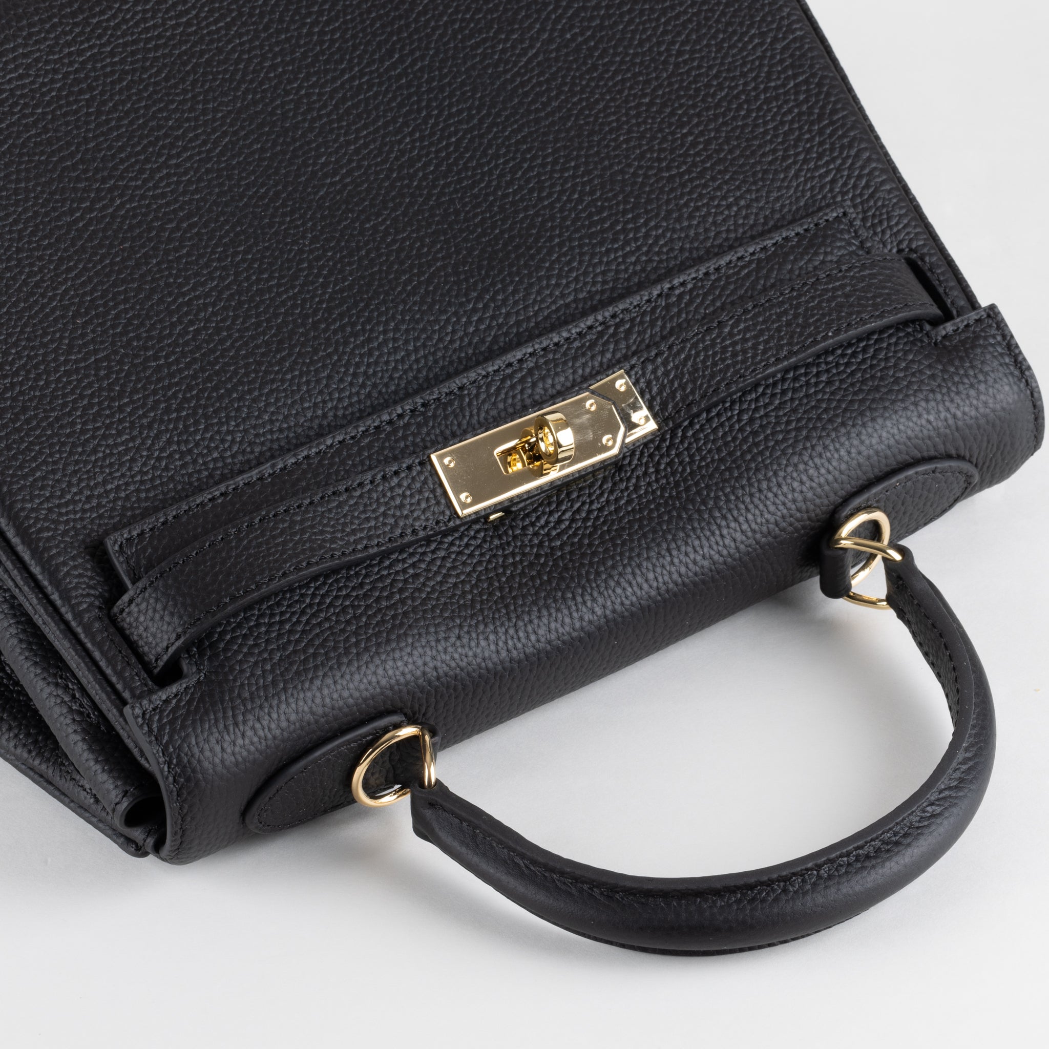 Sac à main en cuir Lili 28 - noir