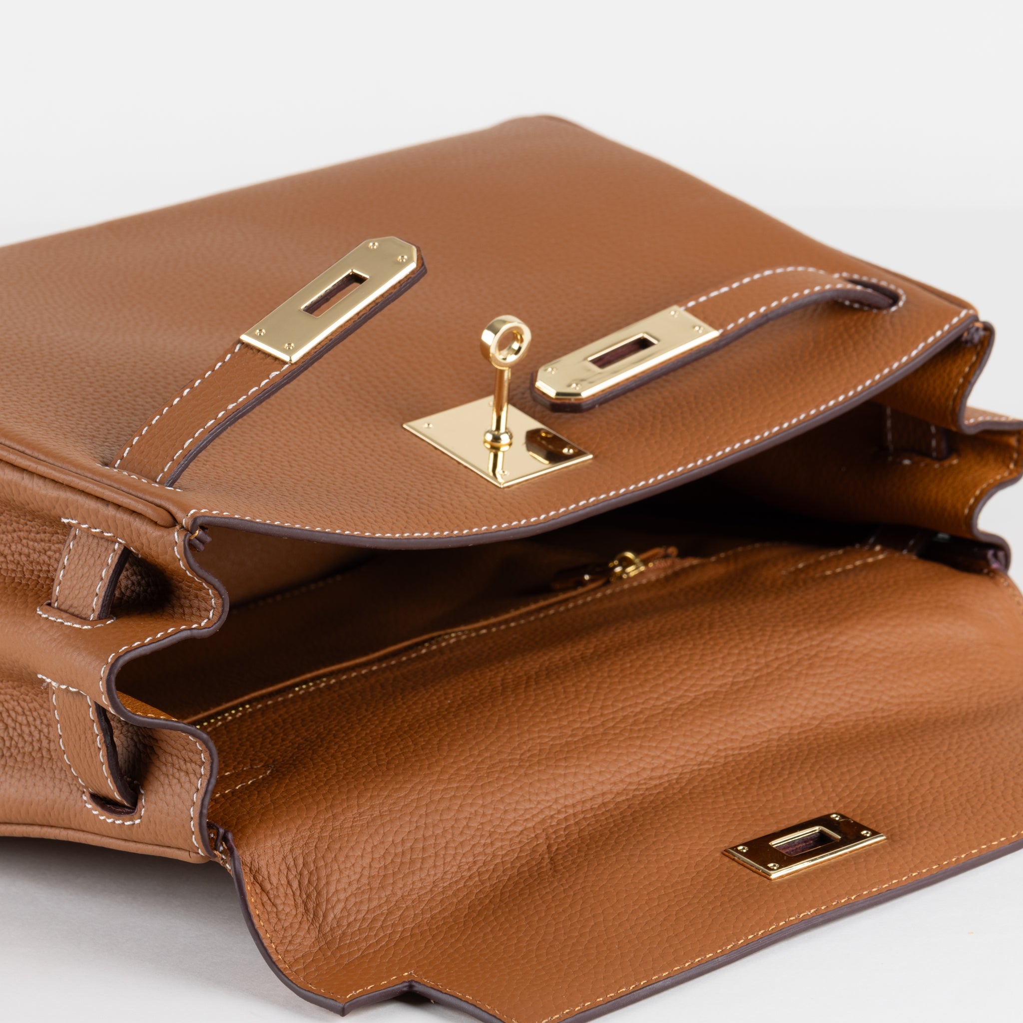 Lili Leder Handtasche 28 - Schwarz