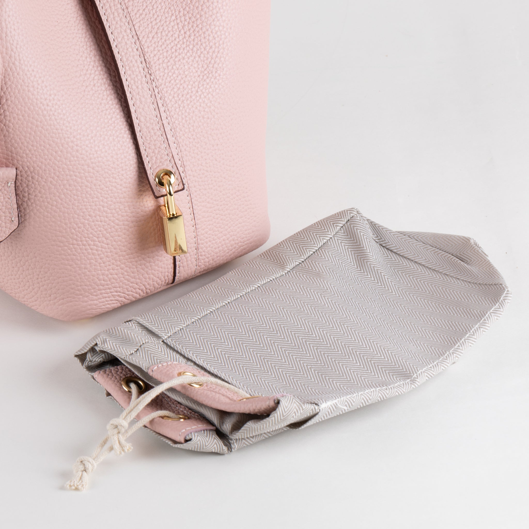 Sac à main en cuir Lucie 18 - rose