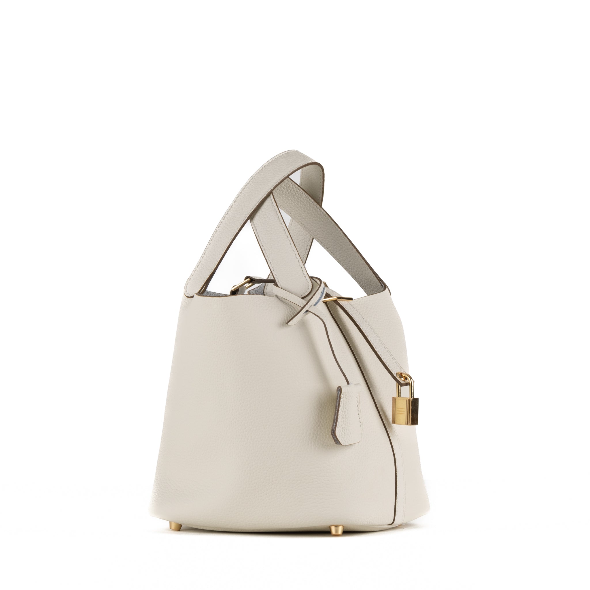 Sac à main en cuir Lucie 18 - Beige
