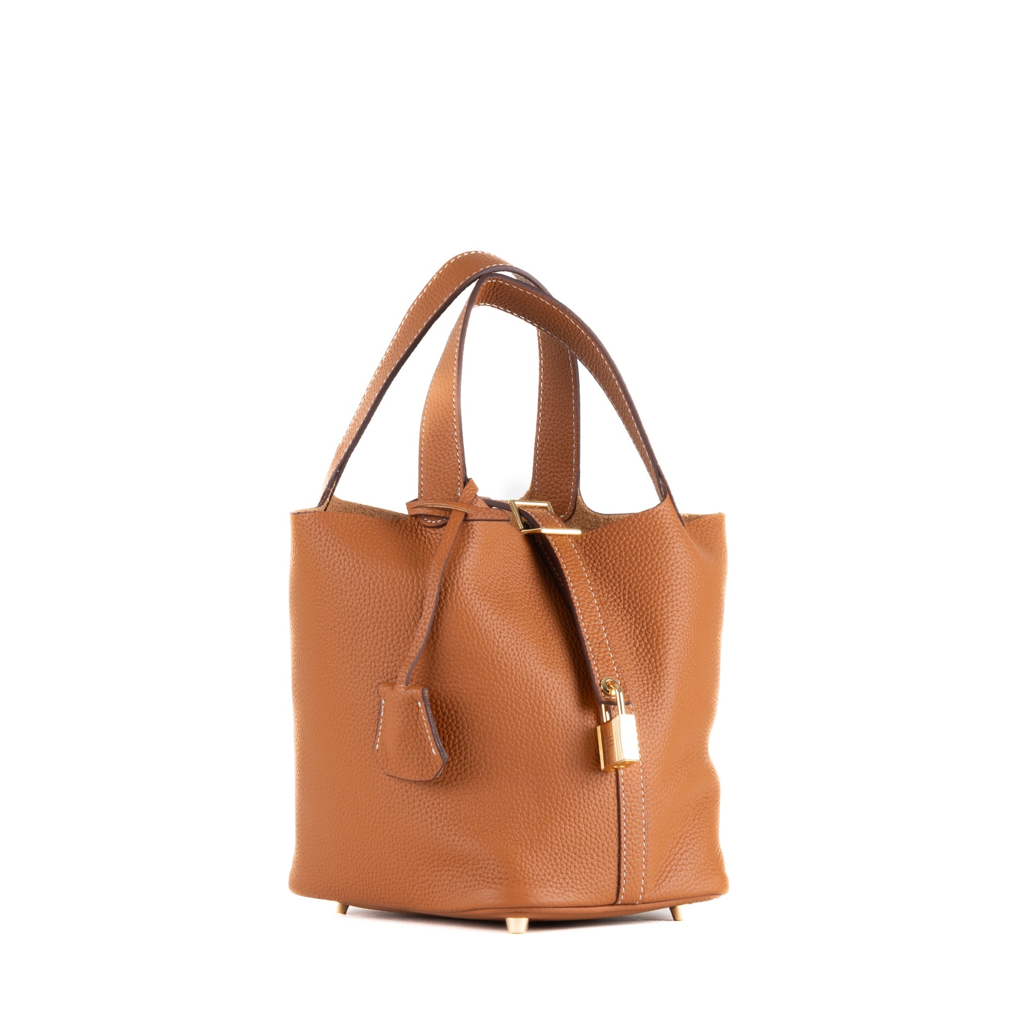 Sac à main en cuir Lucie 18 - Camel