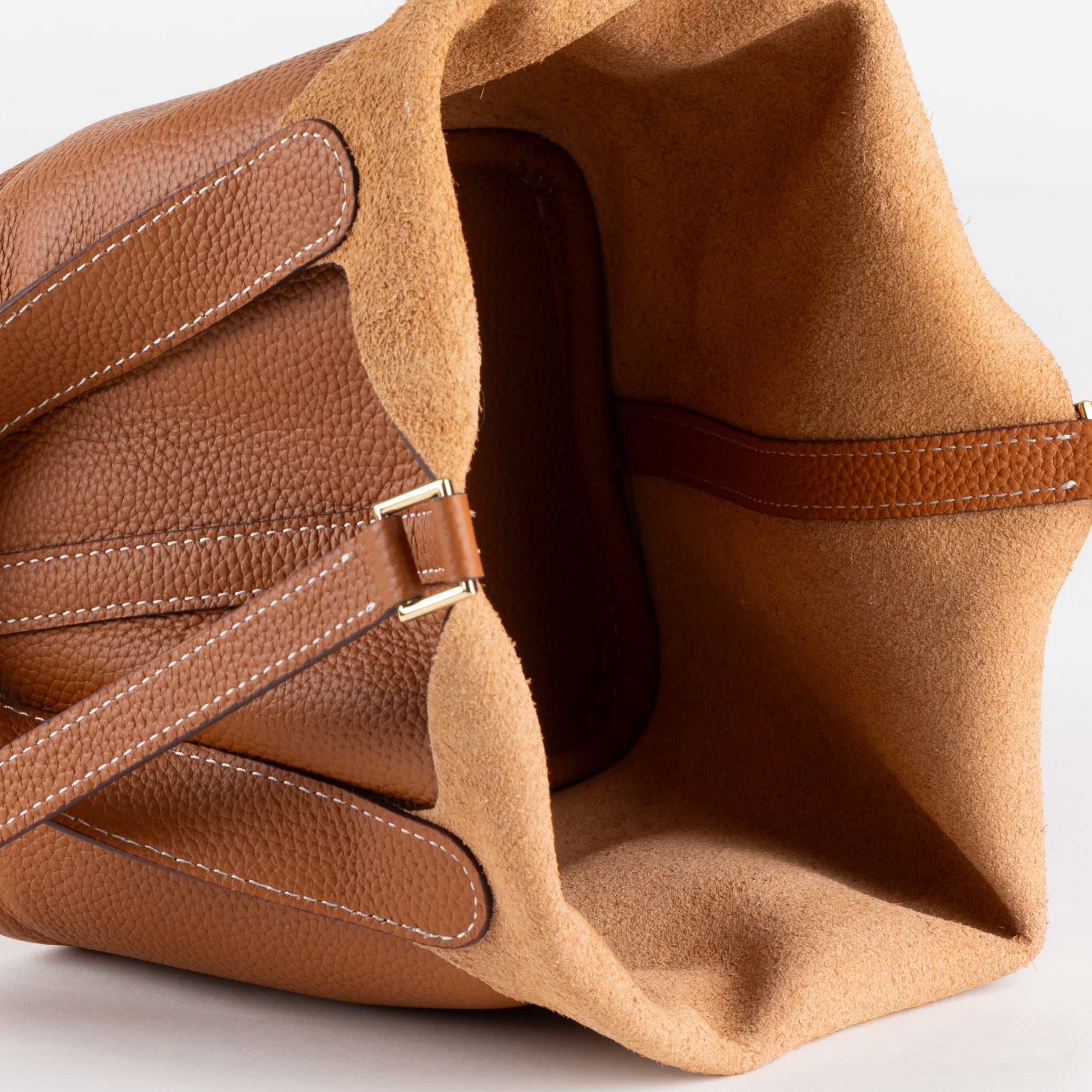 Sac à main en cuir Lucie 18 - Camel