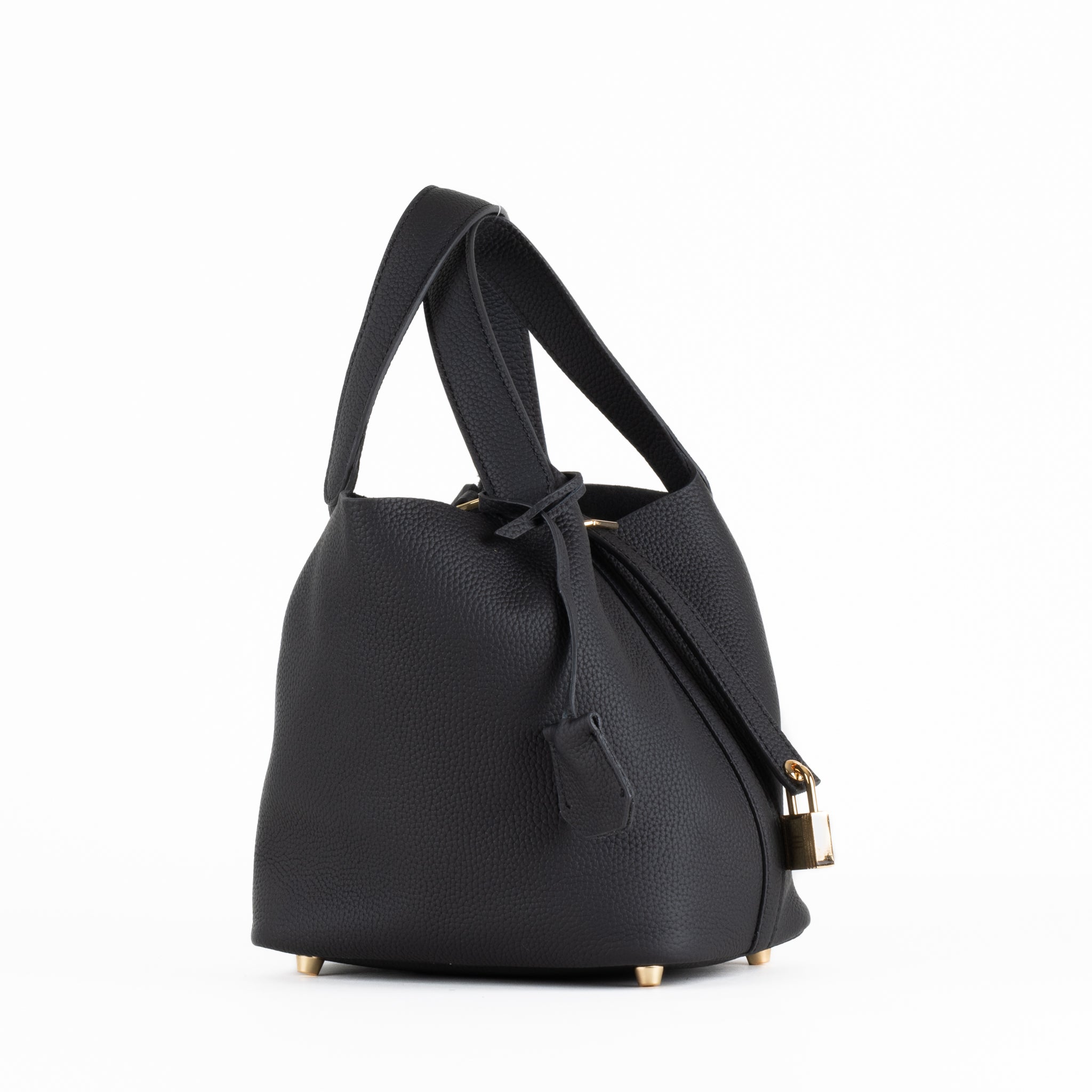 Sac à main en cuir Lucie 18 - noir