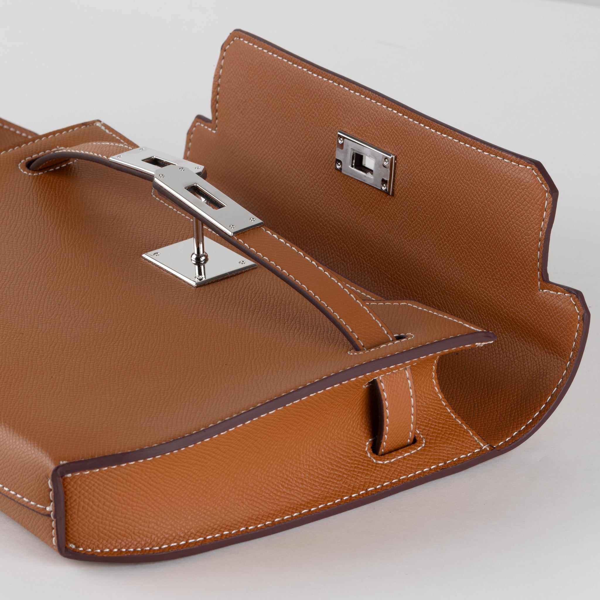 Sac d'embrayage en cuir mella 25 - marron