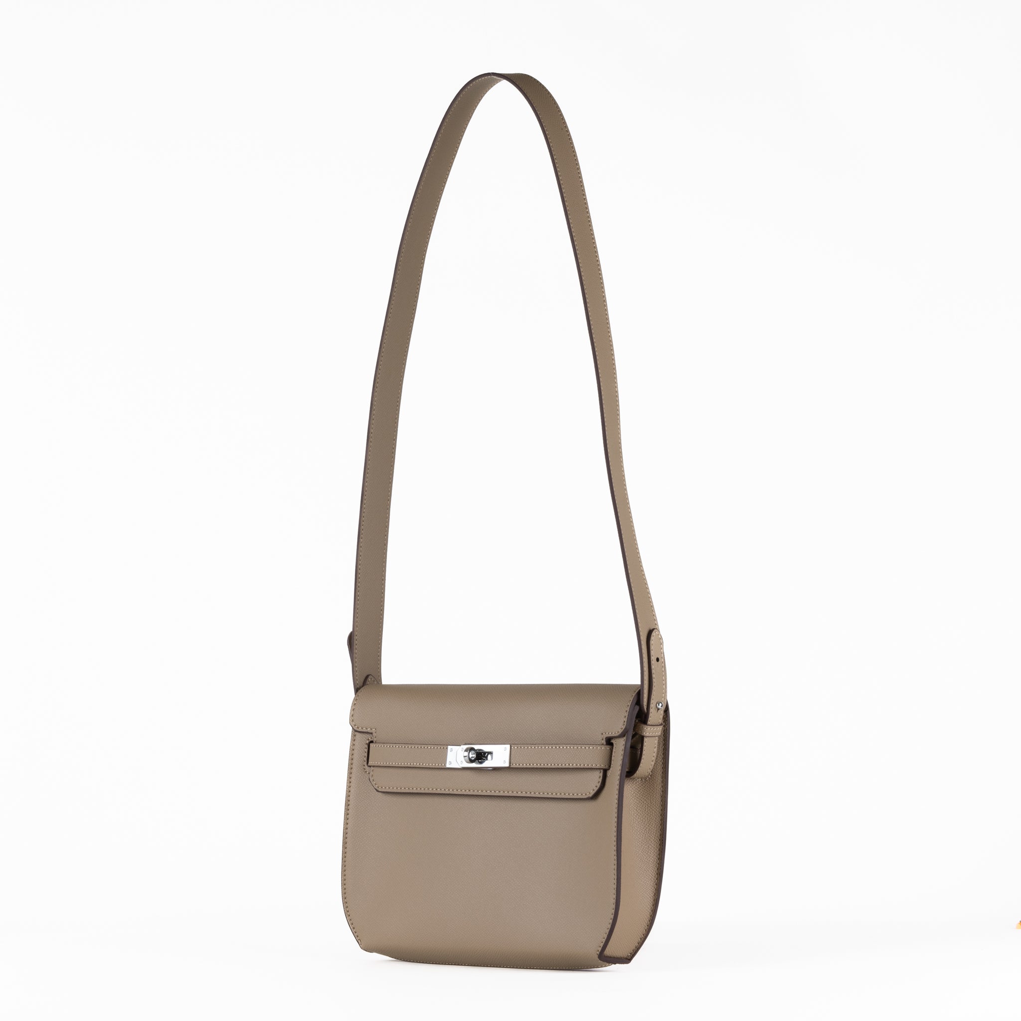 Sac d'embrayage en cuir mella 25 - arachide