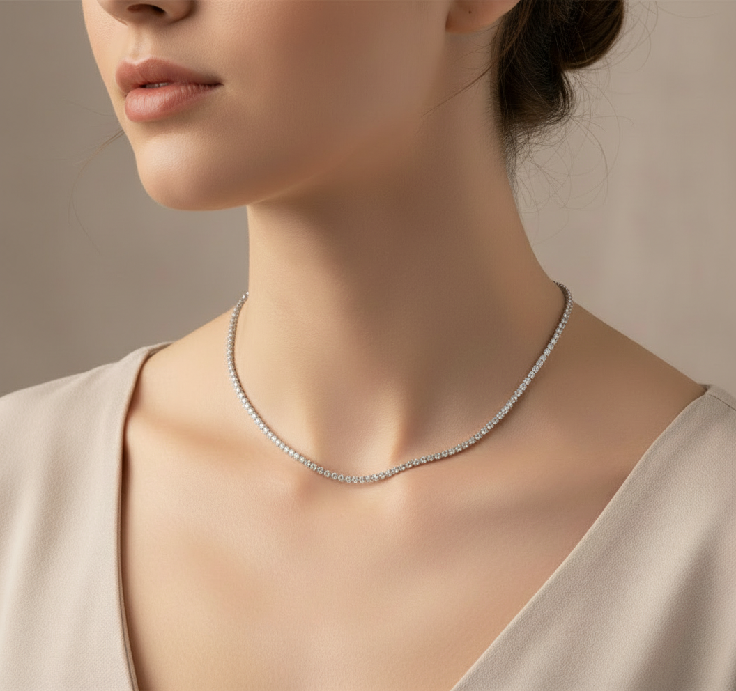 Bella Tennisarmband Weiß