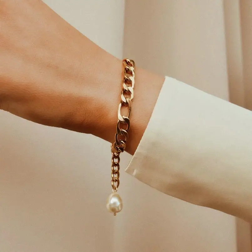 Bracelet Nora avec perle blanche