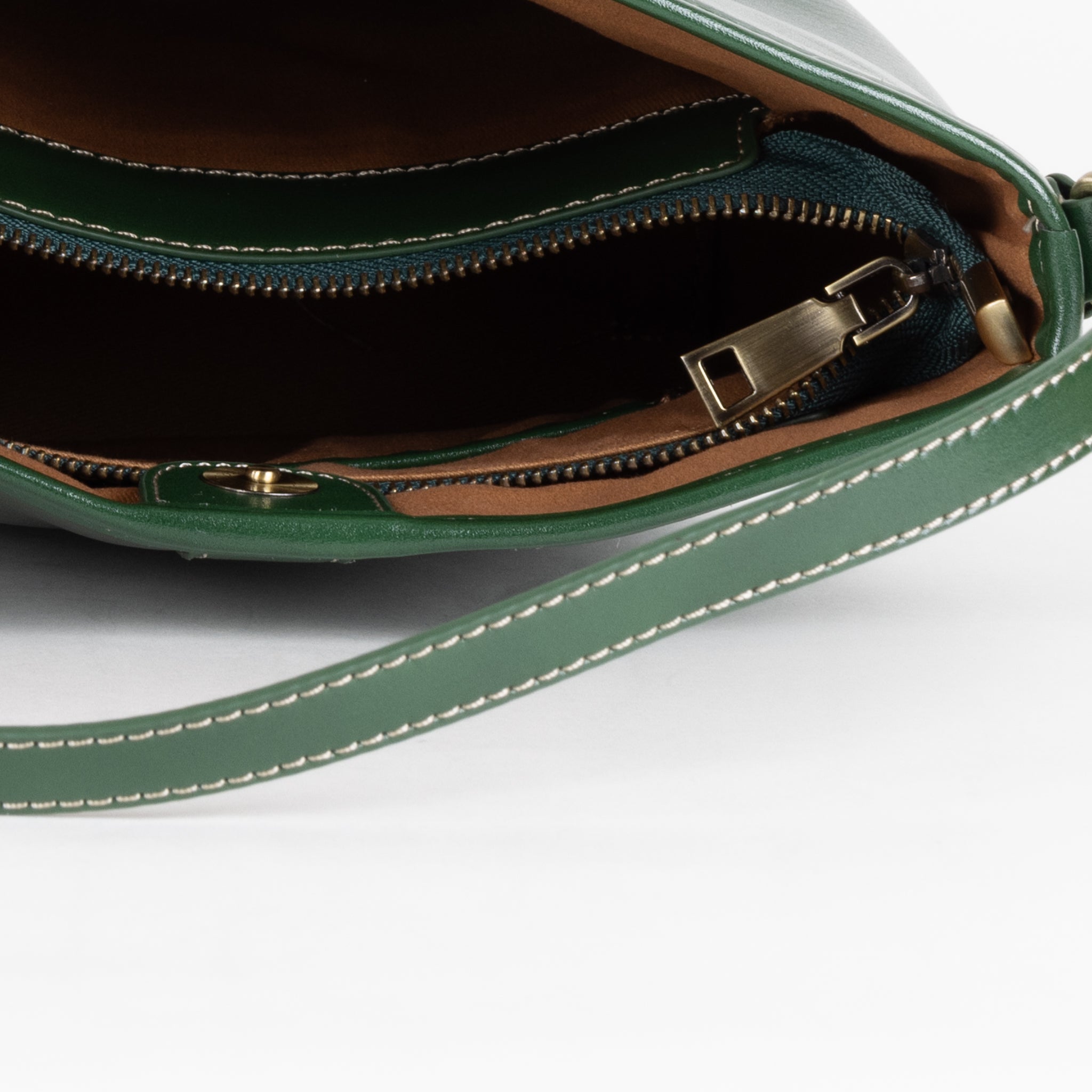 Sac à bandoulière en cuir Sabine 20 - vert