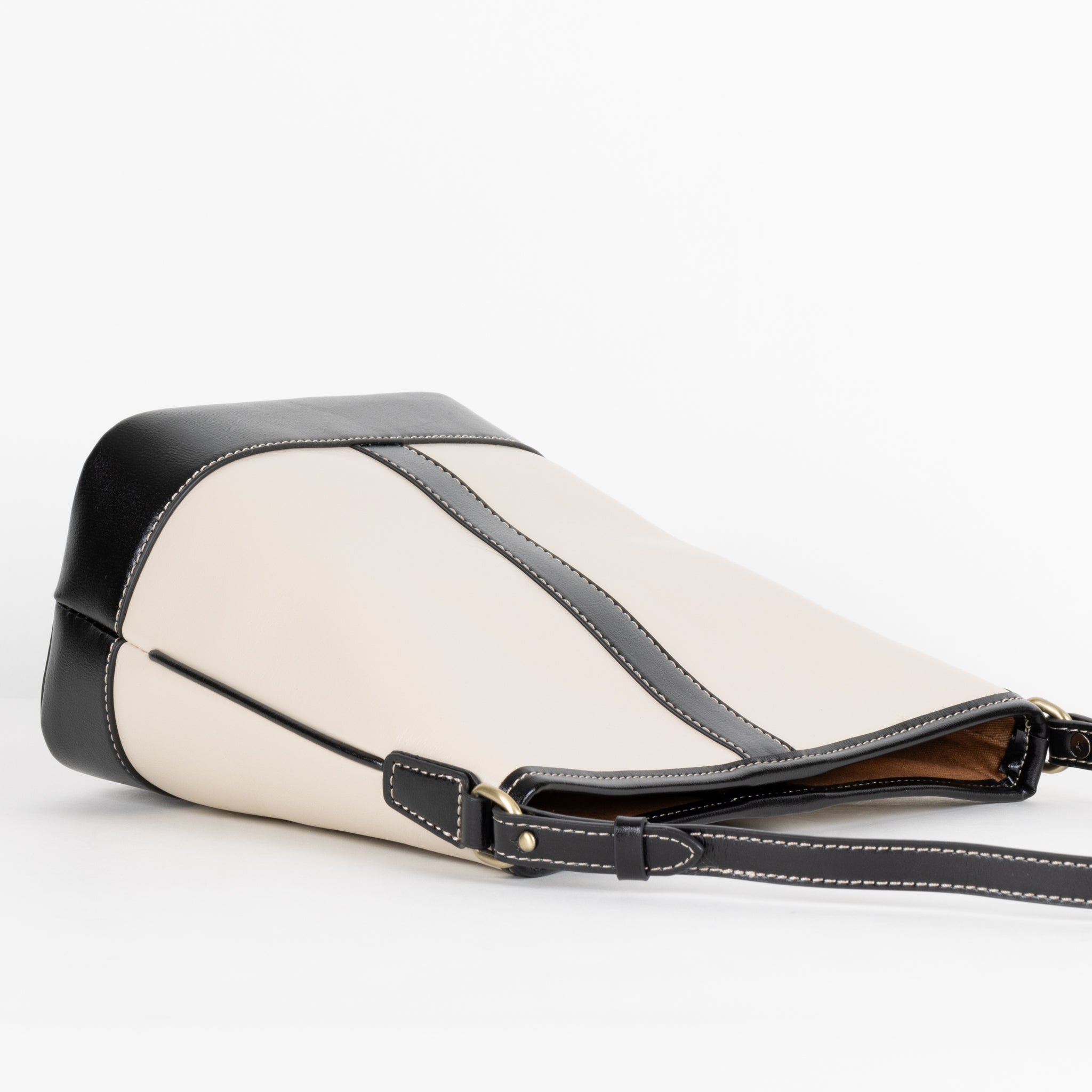 Sac à bandoulière en cuir Sabine 20 - Crème