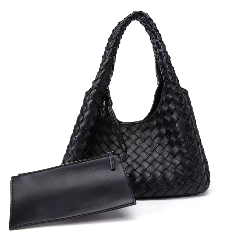 Sanna Läder Handväska 30 - Black