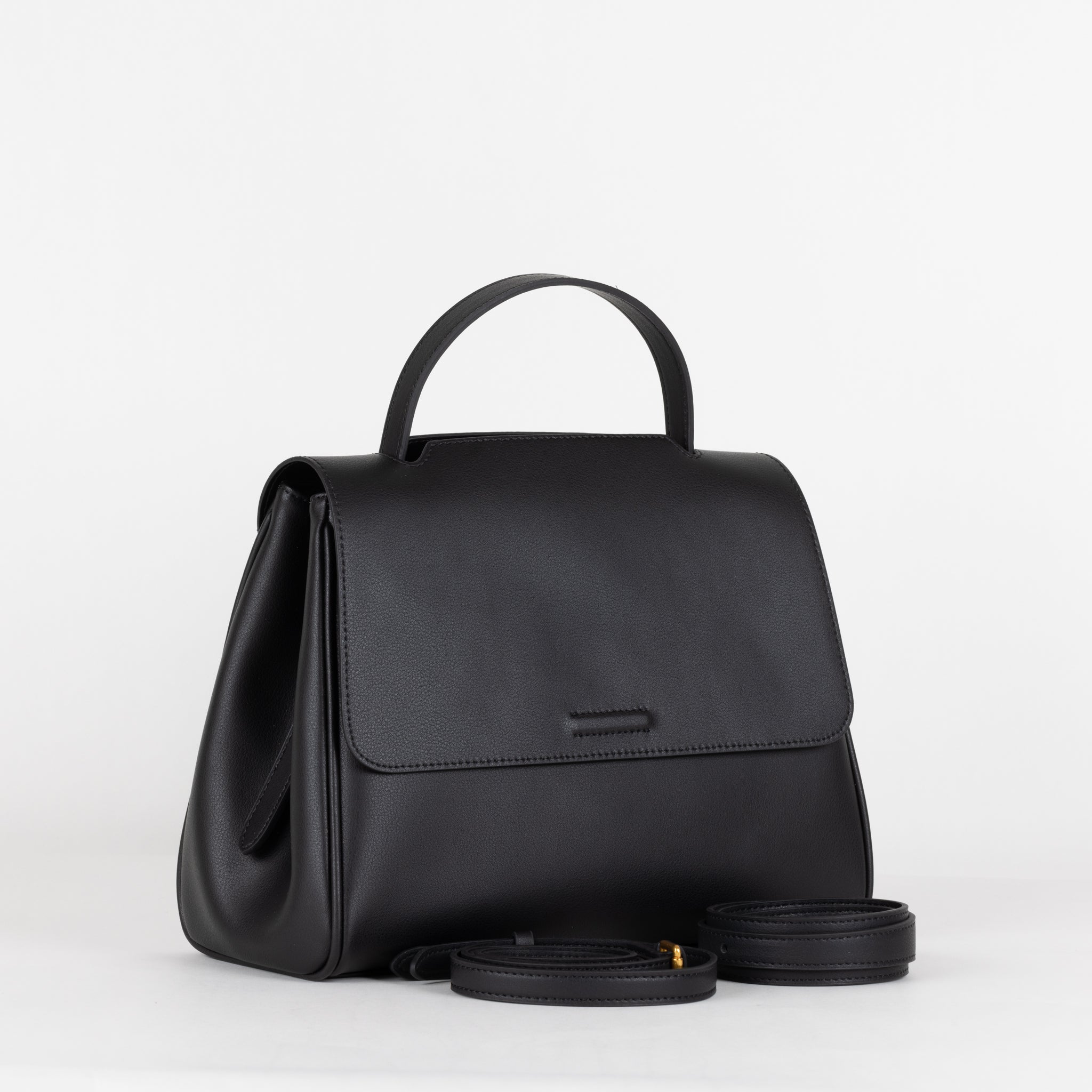 Sac à main en cuir Vanessa 28 - noir