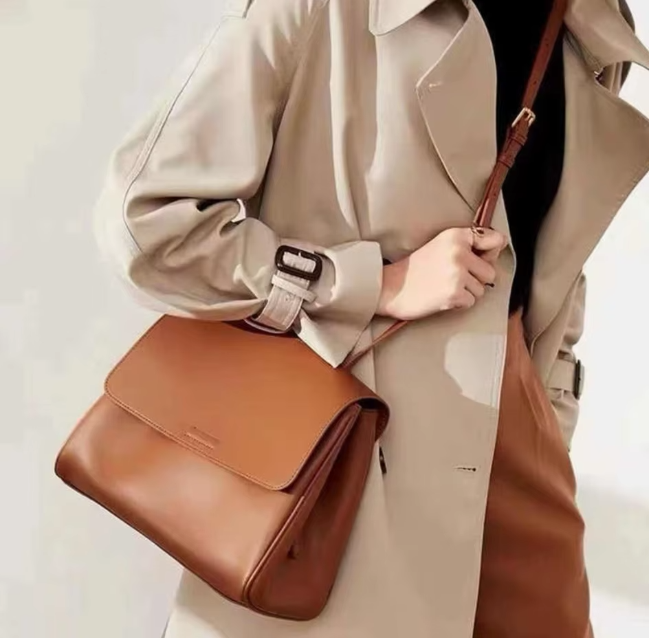 Sac à main en cuir Vanessa 28 - marron
