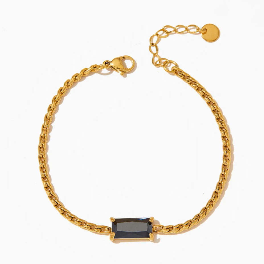Bracelet Zita Black Gold Black
