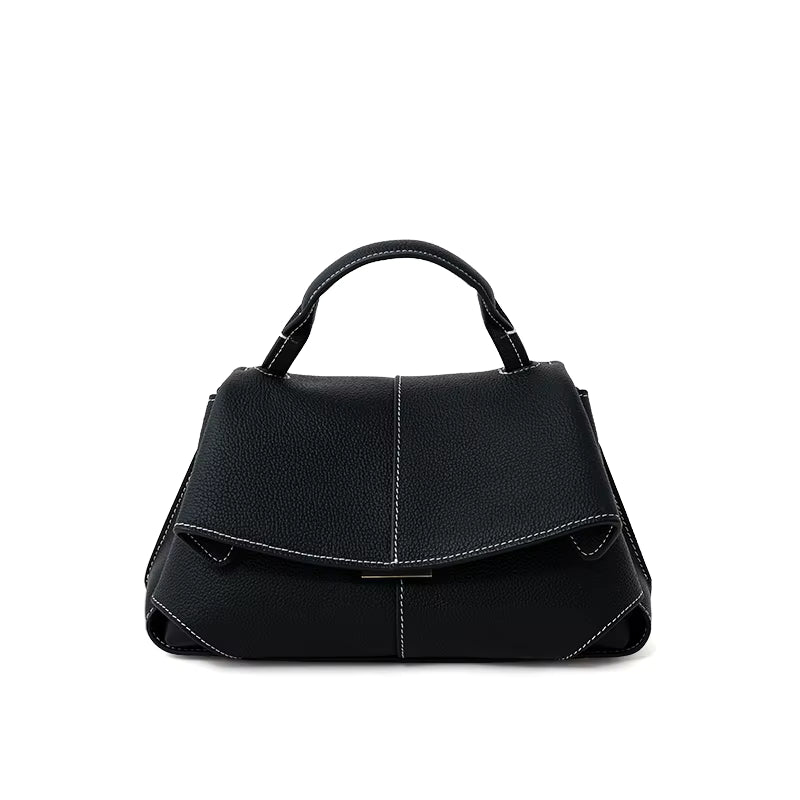 Cecile Läder Handväska 30 - Black