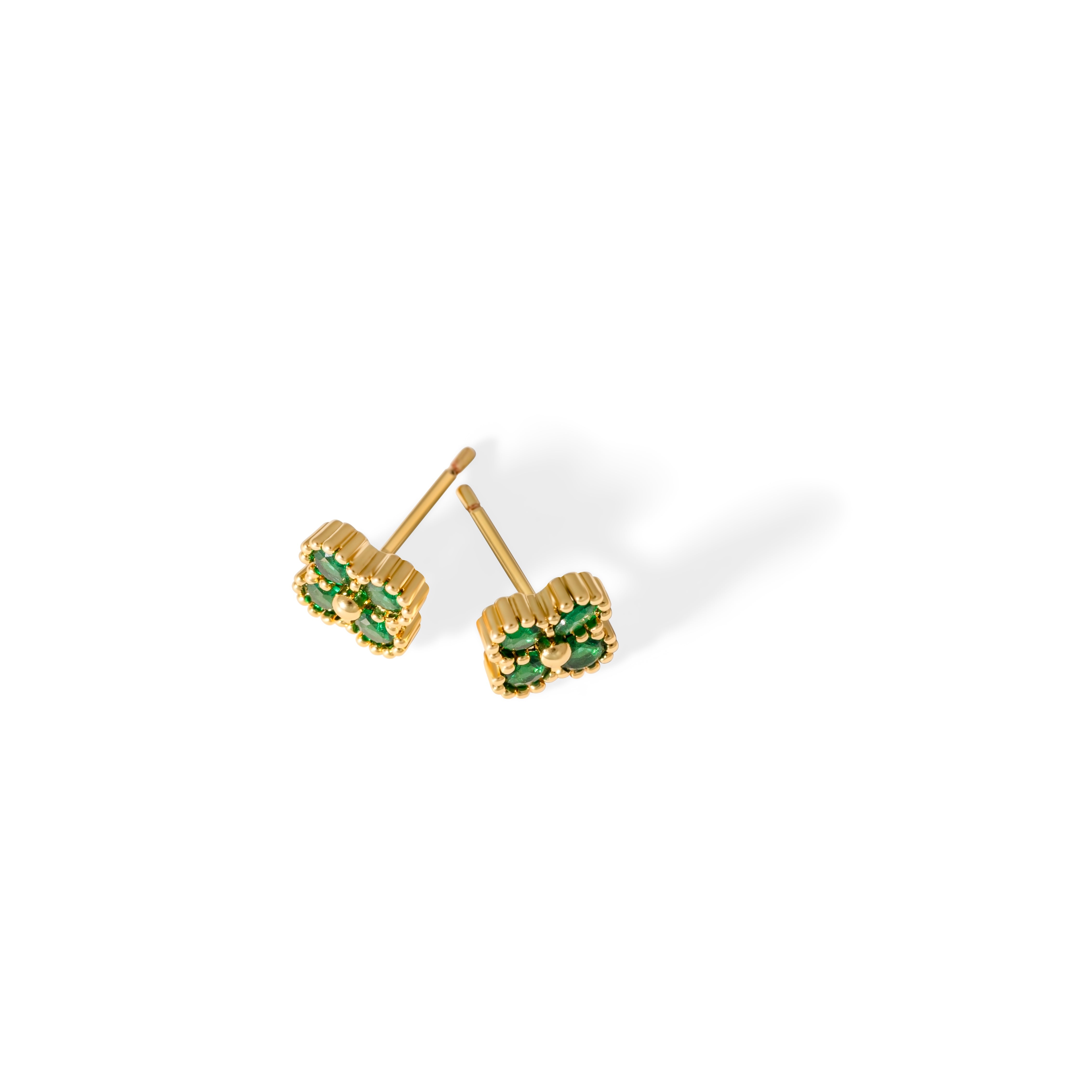 Boucles d'oreilles Letizia Fyrklöver - vert