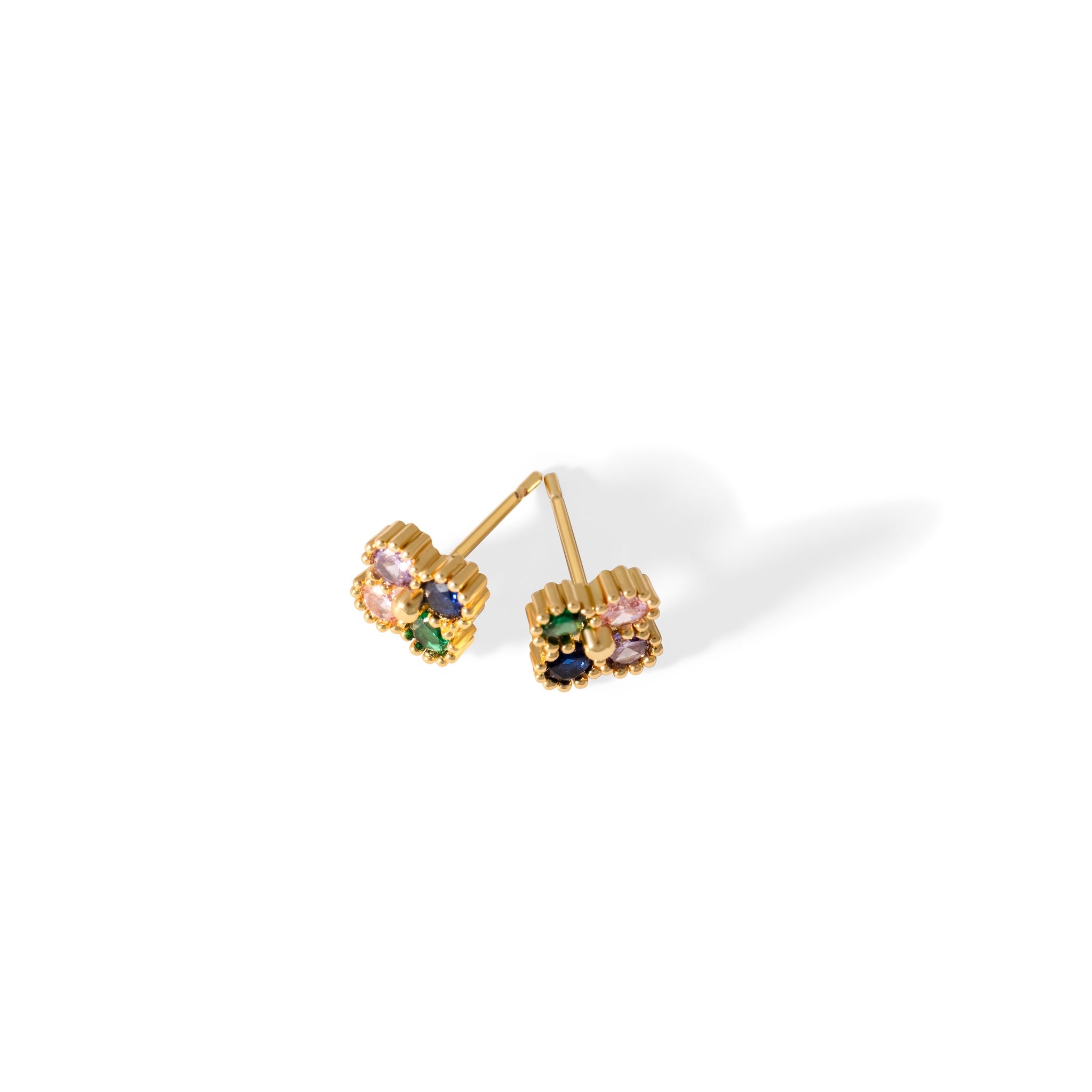 Boucles d'oreilles Letizia Fyrklöver - arc-en-ciel
