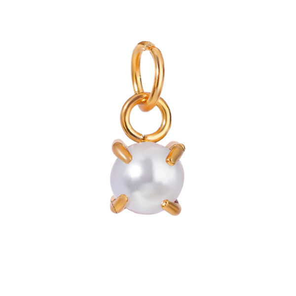 Charme de perle blanc
