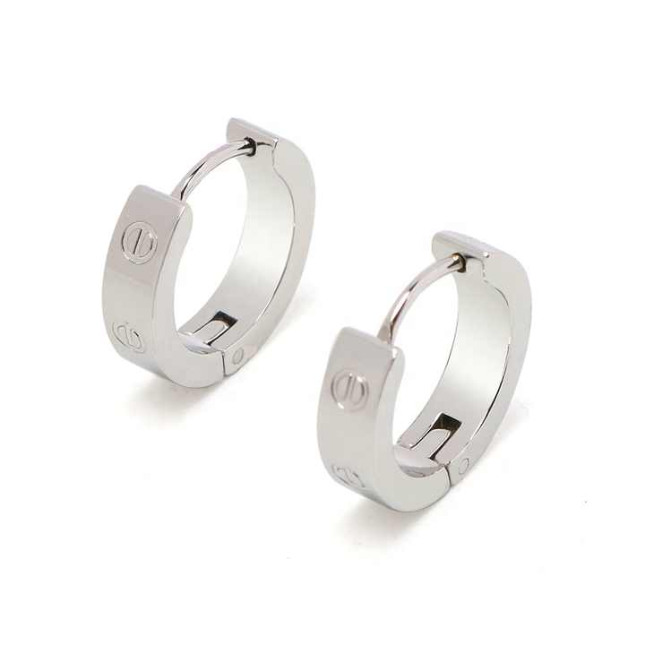 Boucles d'oreilles d'amour chloé argent