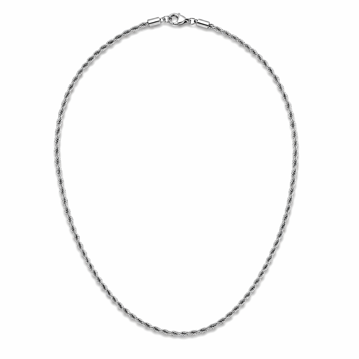 Aurelio Rope Halsband - Silverfärgat - 3mm