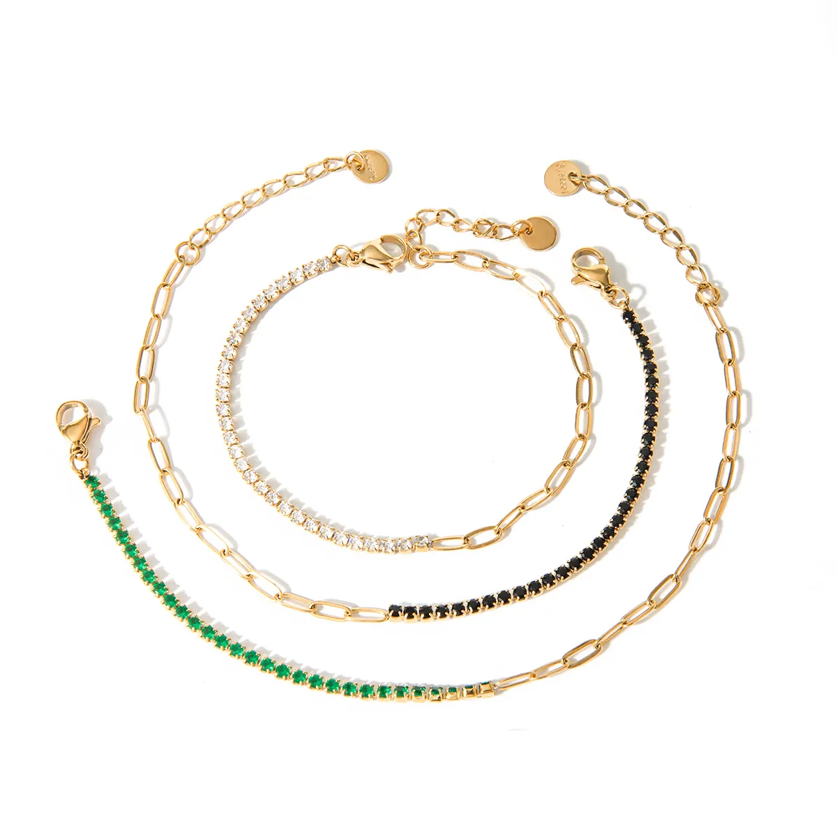 Svart elegant armbånd