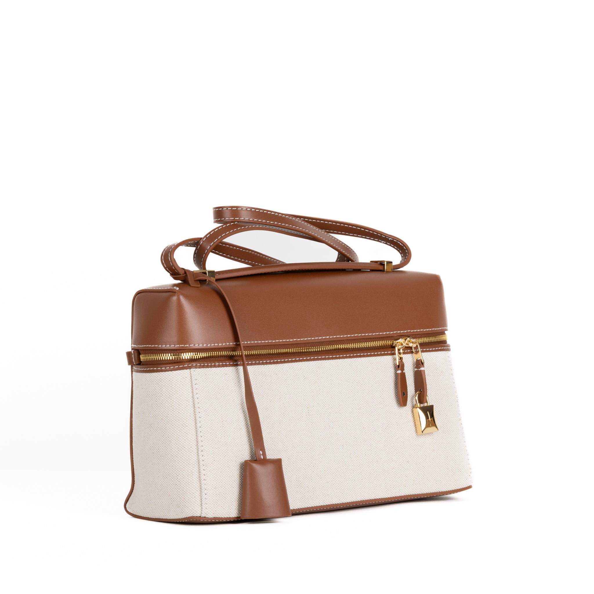 Élise Leather Handbag 27 - Brown