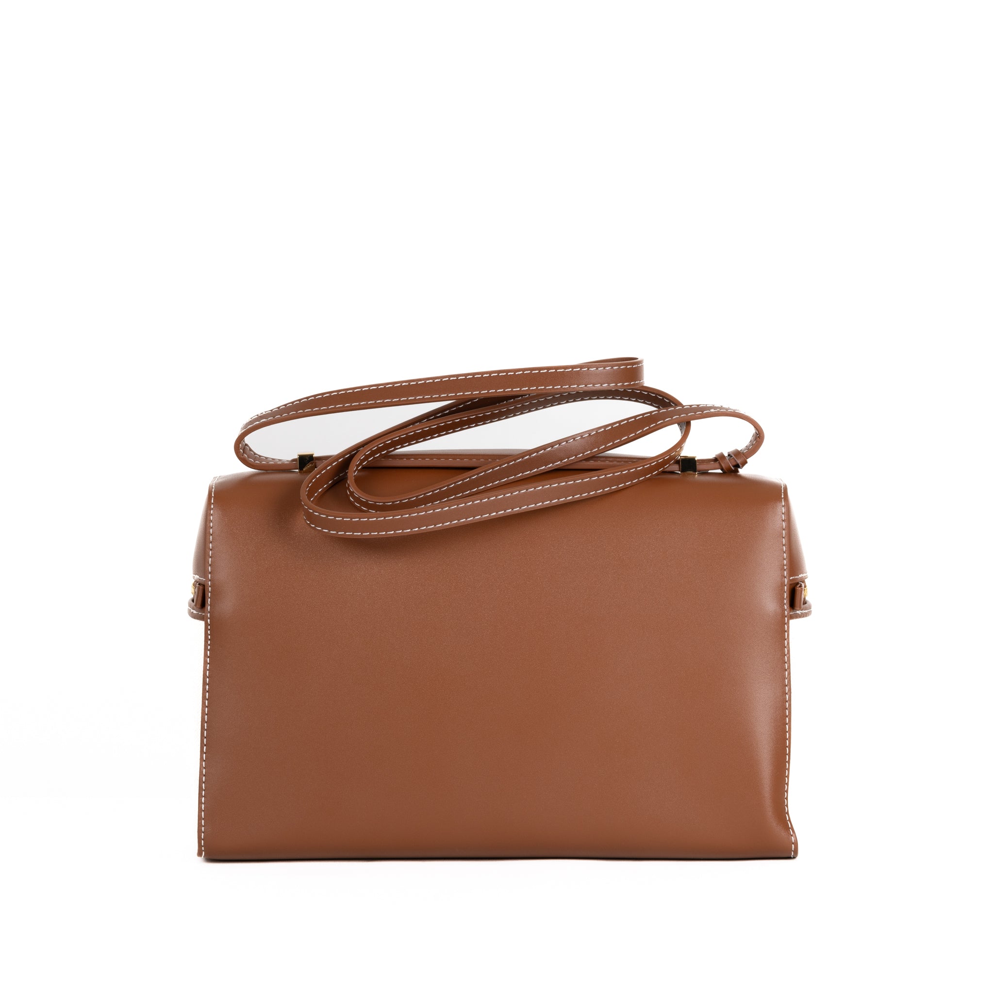 Élise Leather Handbag 27 - Brown