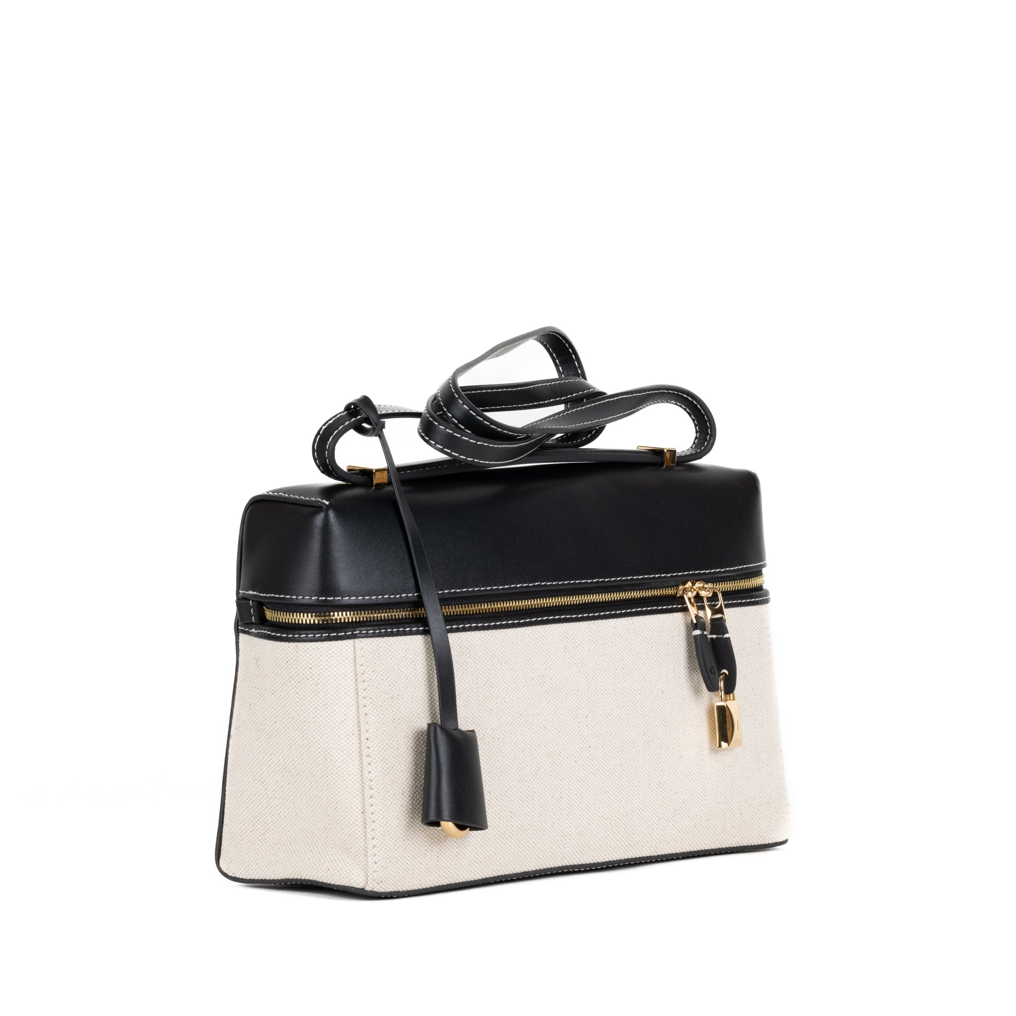 Élise Leather Handbag 27 - Black