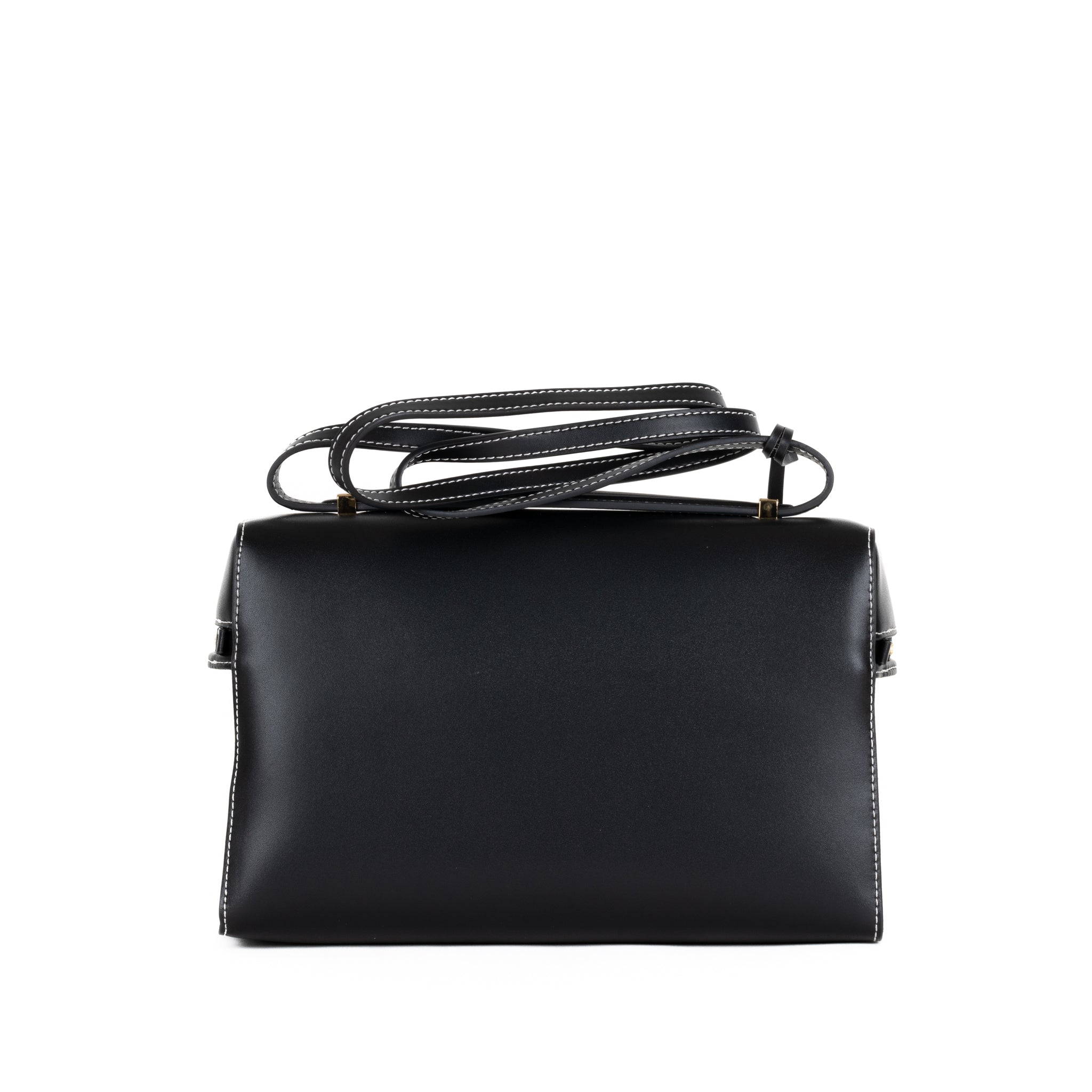 Élise Leather Handbag 27 - Black