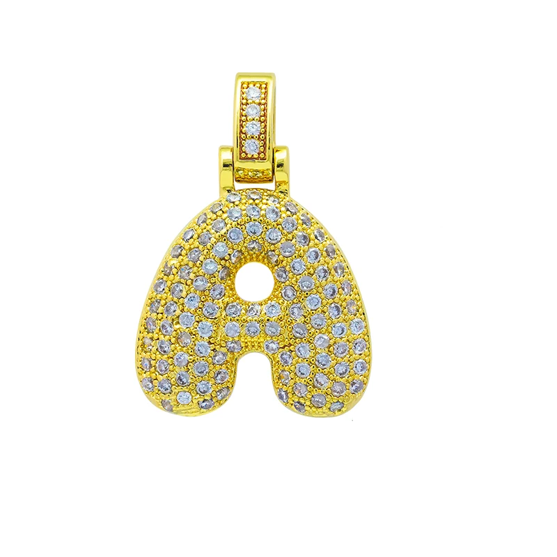 Charm Bokstav 'A' med Stenar