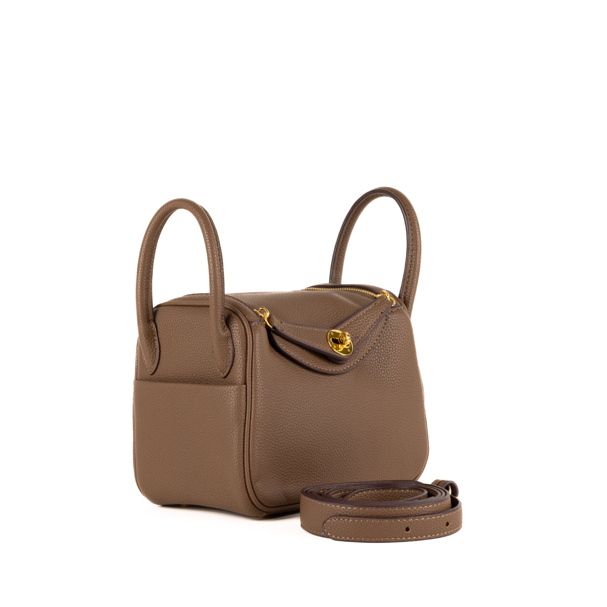 Sac porté épaule Sabine en cuir 20 - Crème