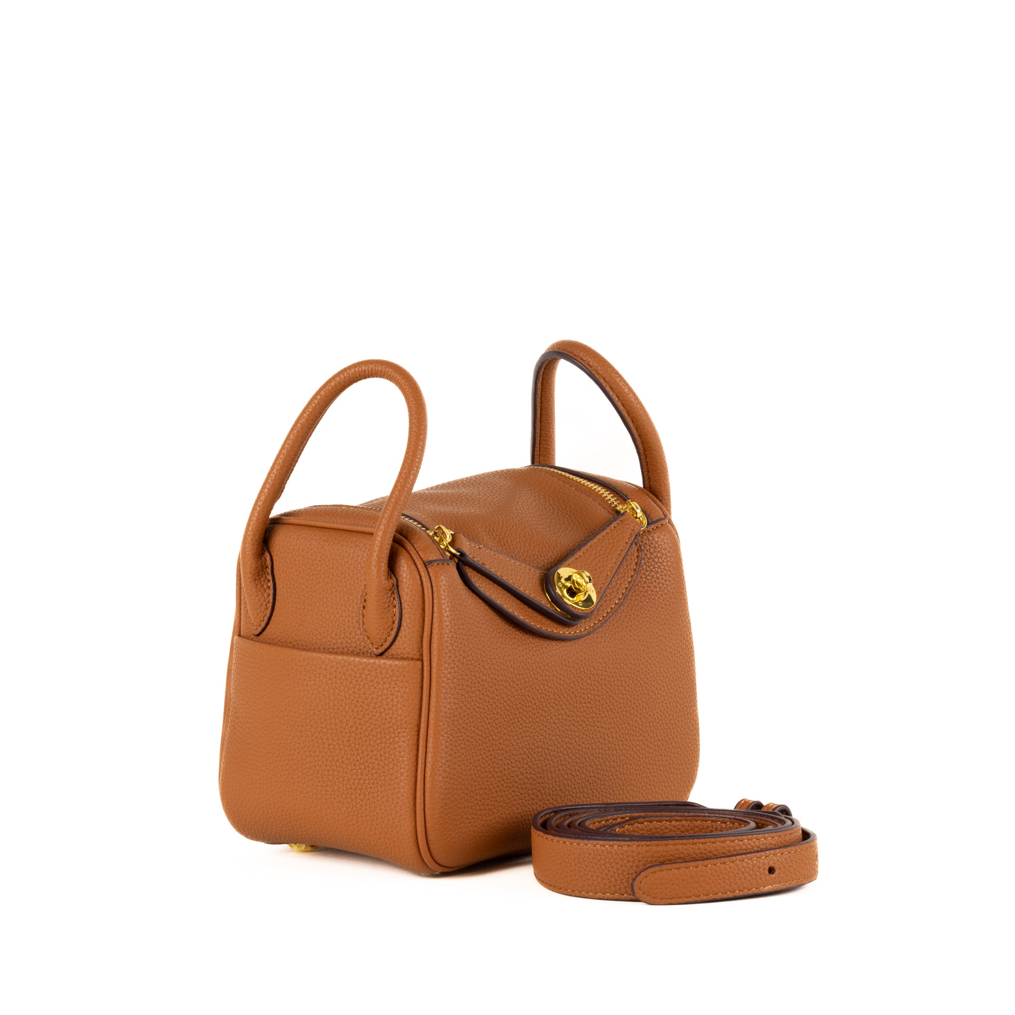 Sac porté épaule Sabine en cuir 20 - Crème