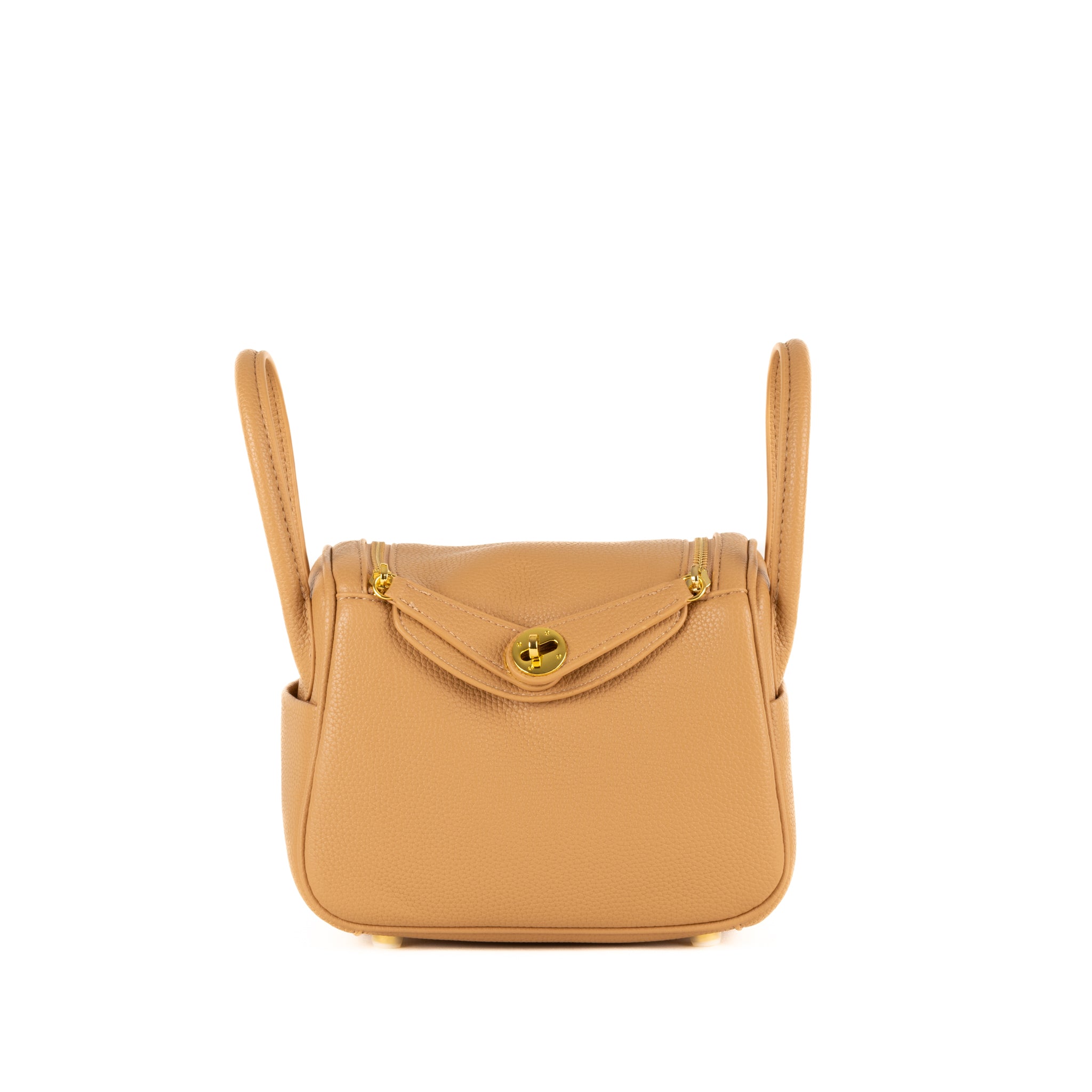 Sac porté épaule Sabine en cuir 20 - Crème