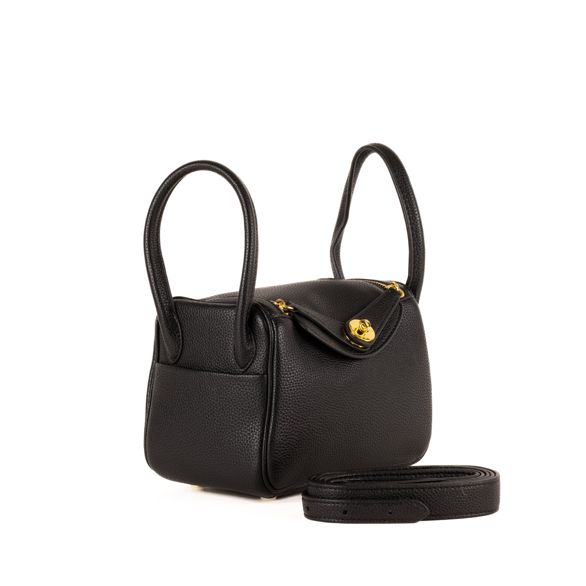 Sac porté épaule Sabine en cuir 20 - Crème