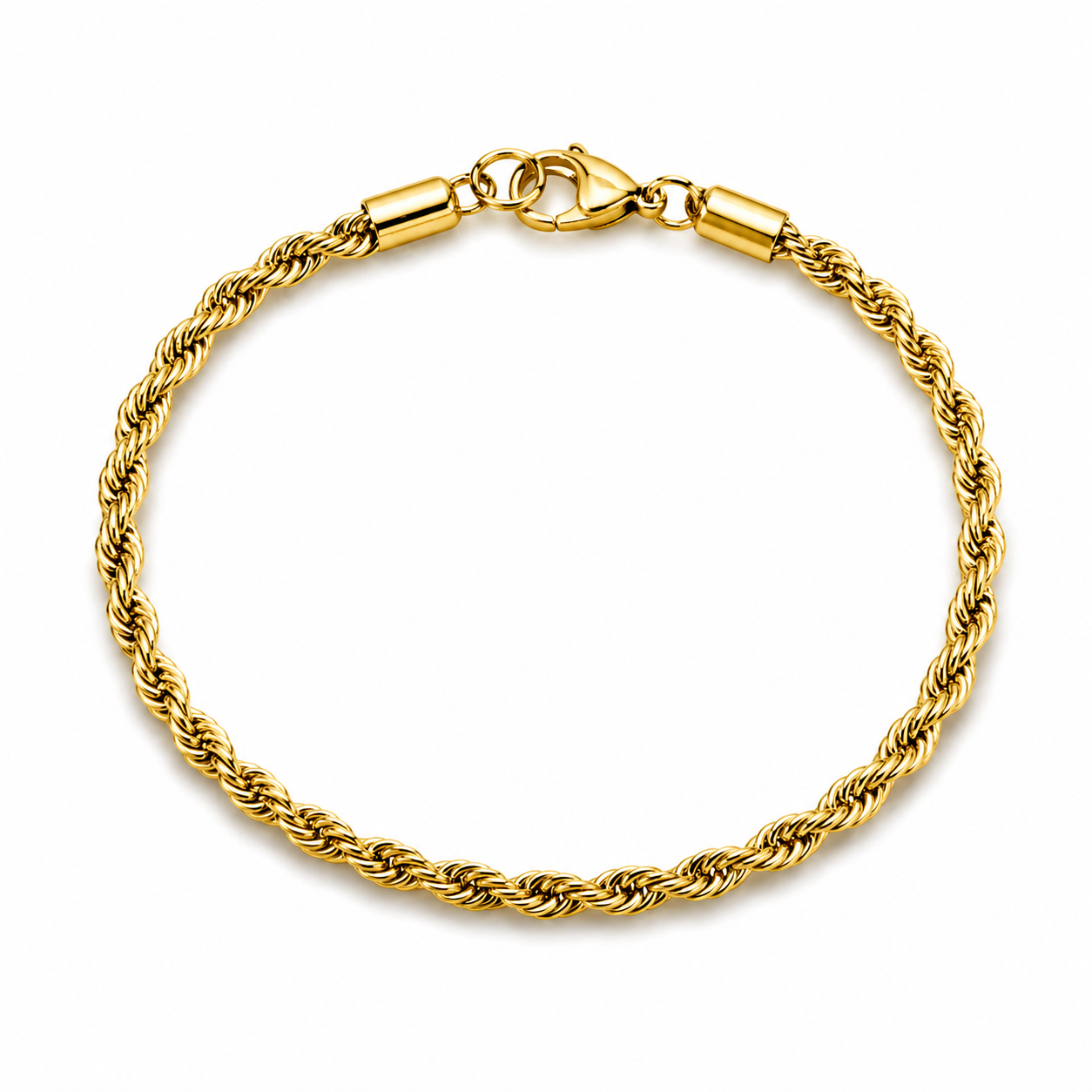 Aurelio Rope Armband - Guldfärgat - 3mm