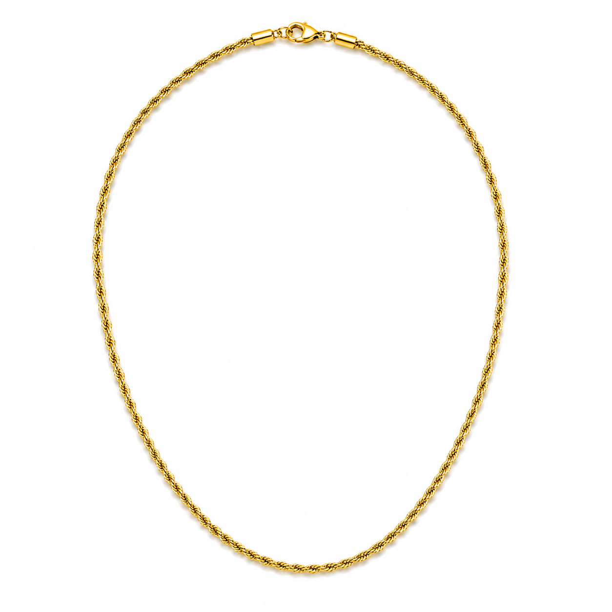 Aurelio Rope Halsband - Guldfärgat - 3mm