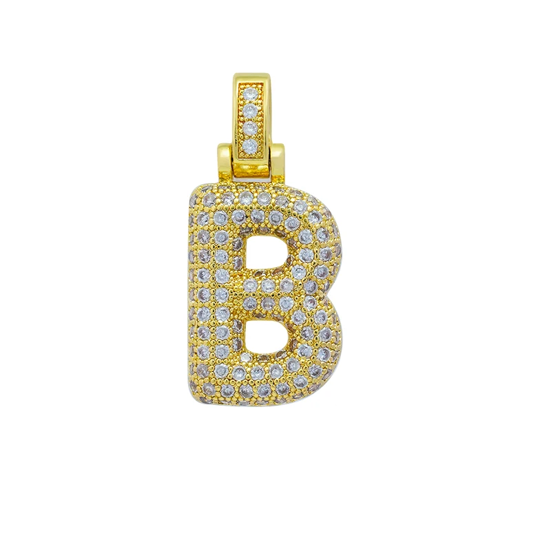 Charm Bokstav 'B' med Stenar