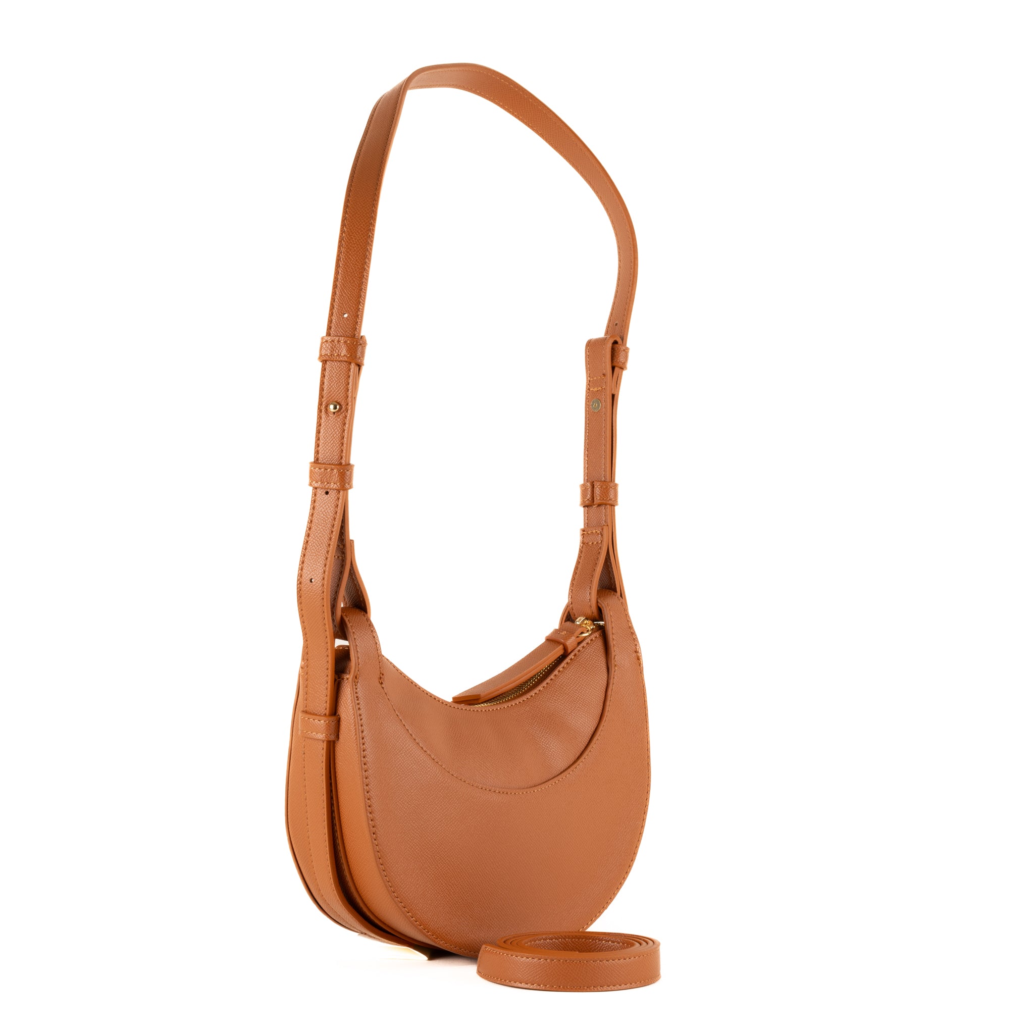 Sac porté épaule Sabine en cuir 20 - Crème