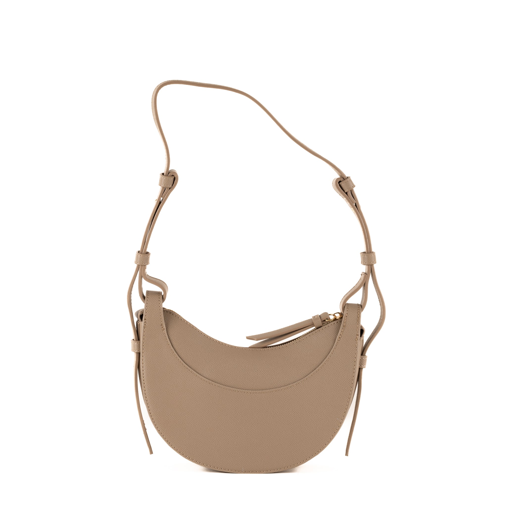 Sac porté épaule Sabine en cuir 20 - Crème