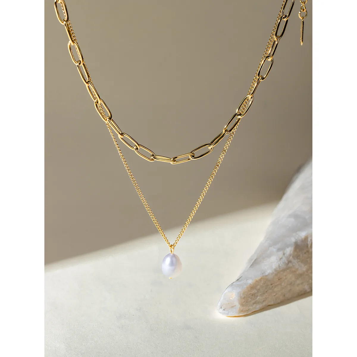 Sarita Necklace Double Chain