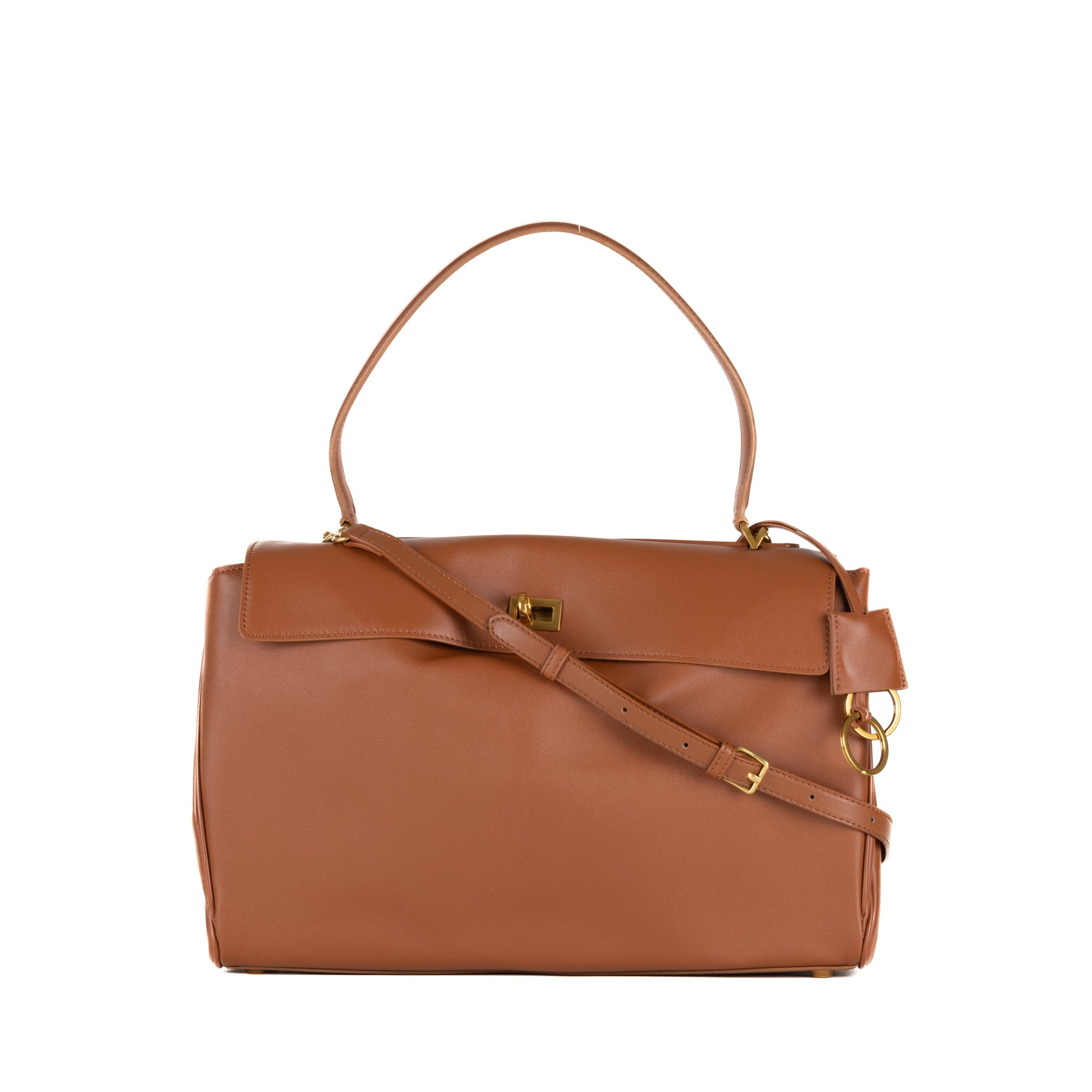 Bianca Läder Handväska 36 - Camel