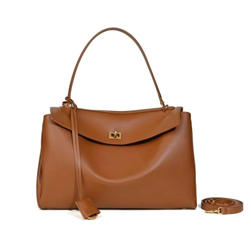 Bianca Läder Handväska 36 - Camel