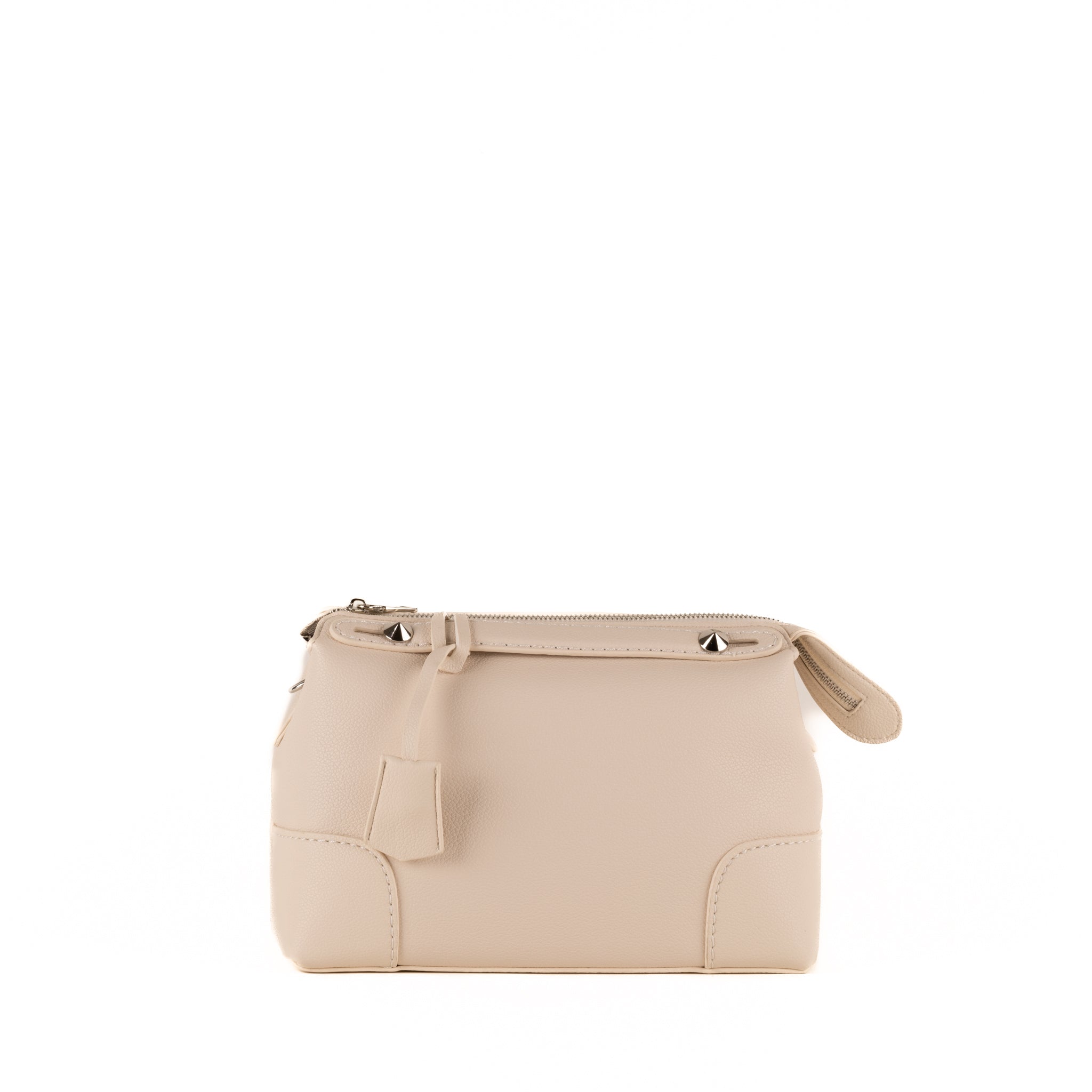 Sac porté épaule Sabine en cuir 20 - Crème