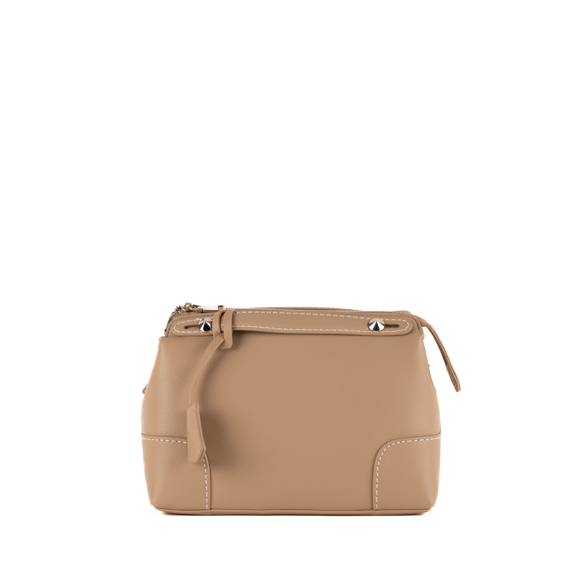 Sac porté épaule Sabine en cuir 20 - Crème