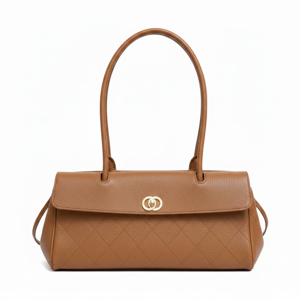 Céleste Läder Handväska 30 - Brown