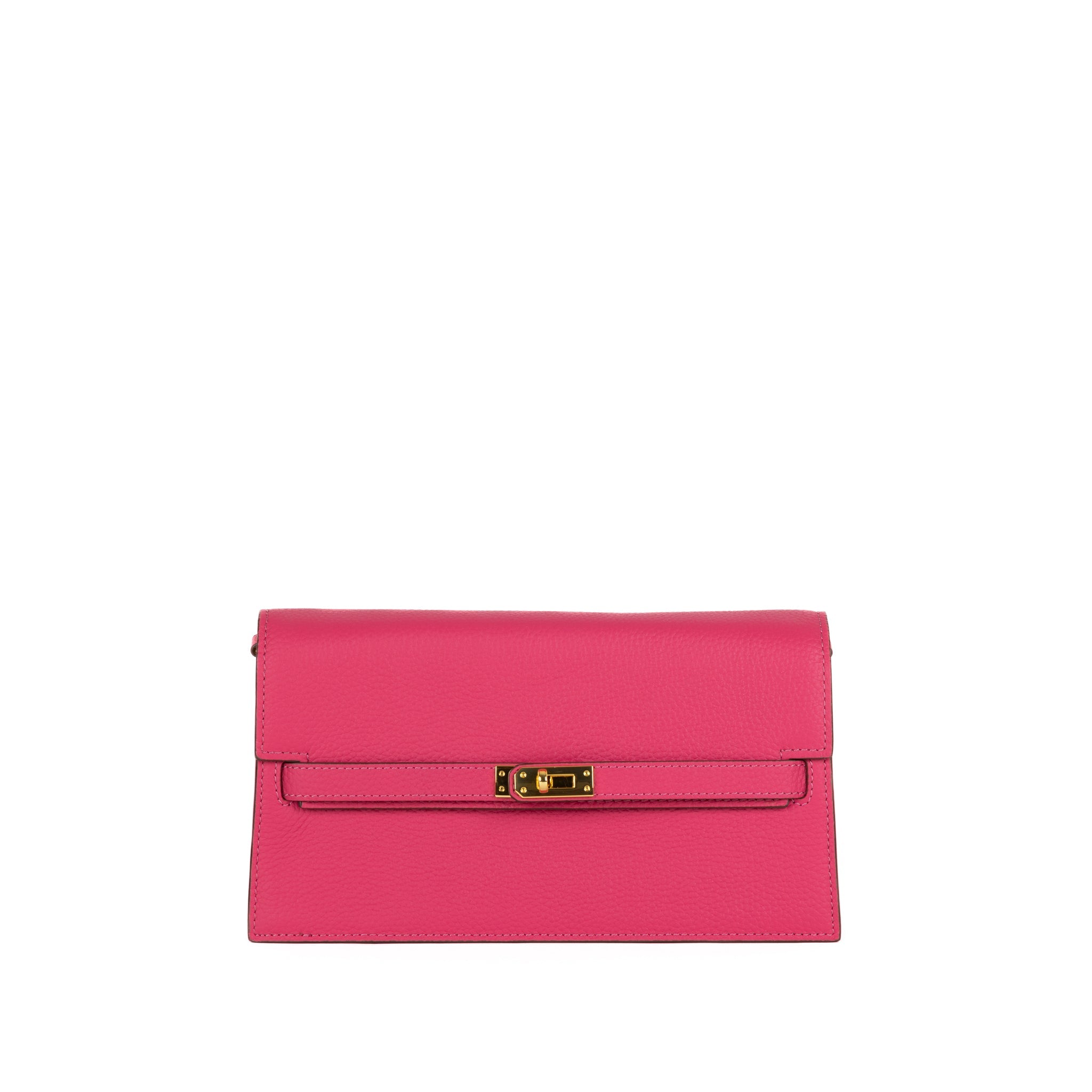 Camélia Läder Clutch 24 - Pink