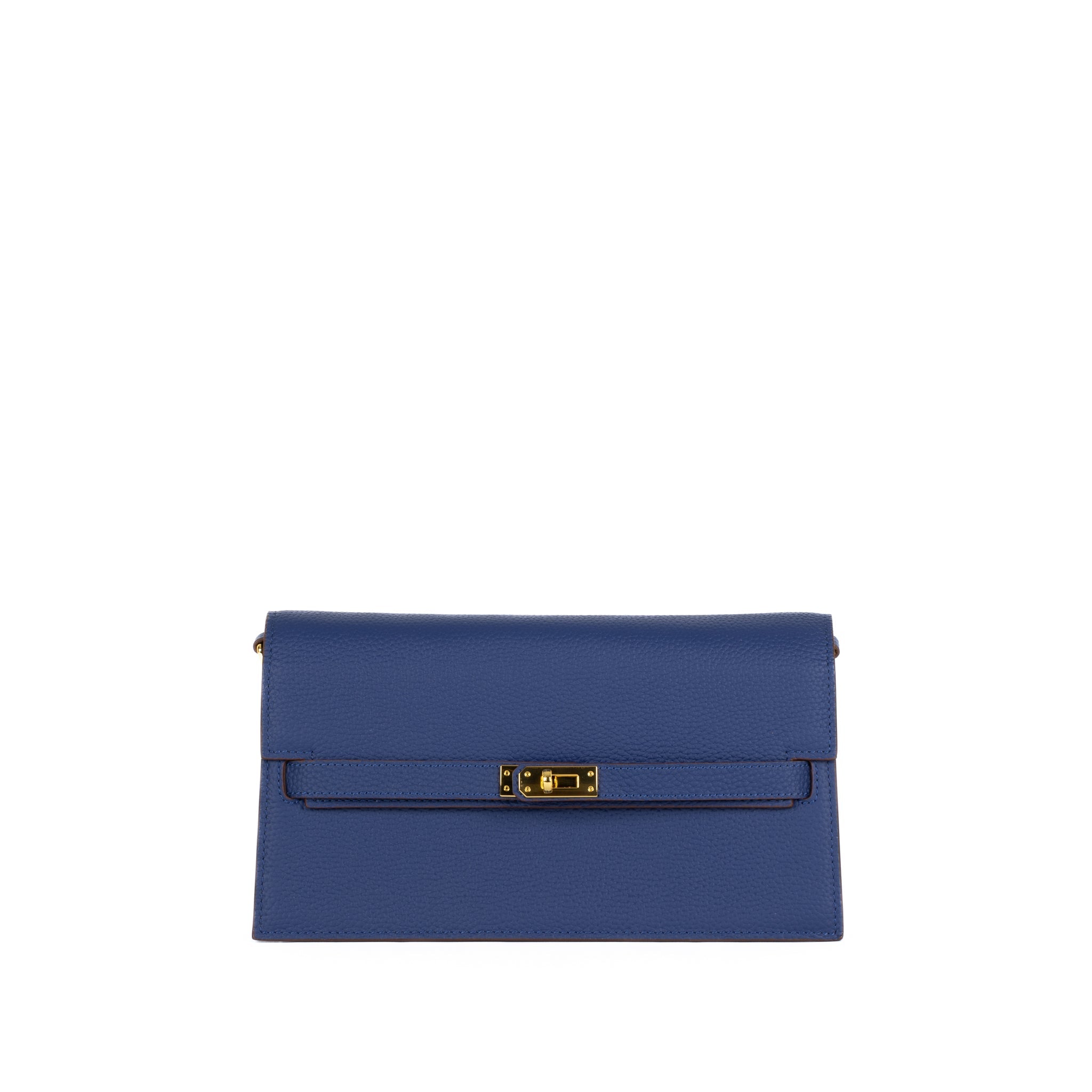 Camélia Läder Clutch 24 - Blue